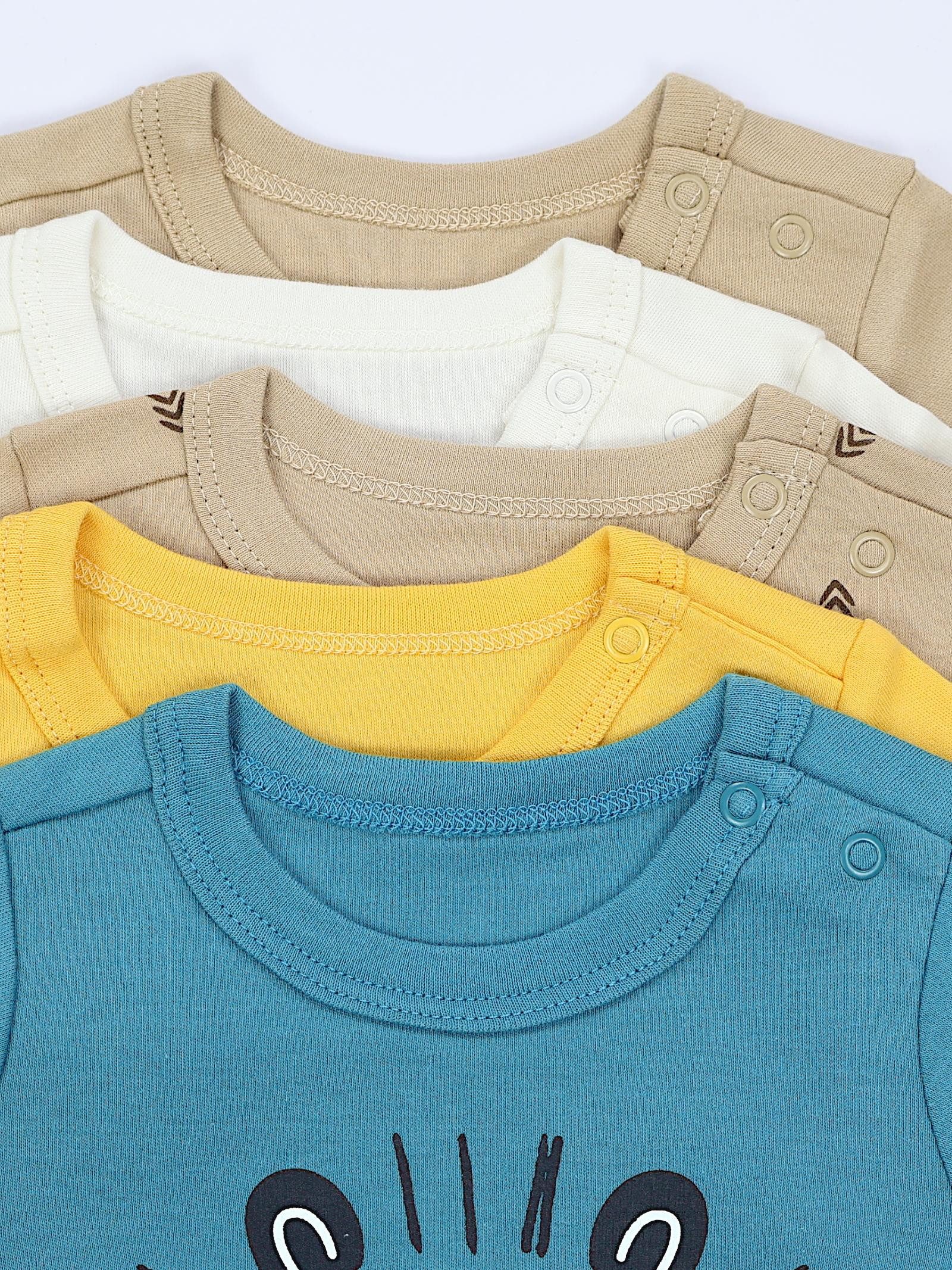 TupTam Langarmshirt TupTam Baby Jungen Langarmshirt 5er Set – Bild 5 von 5