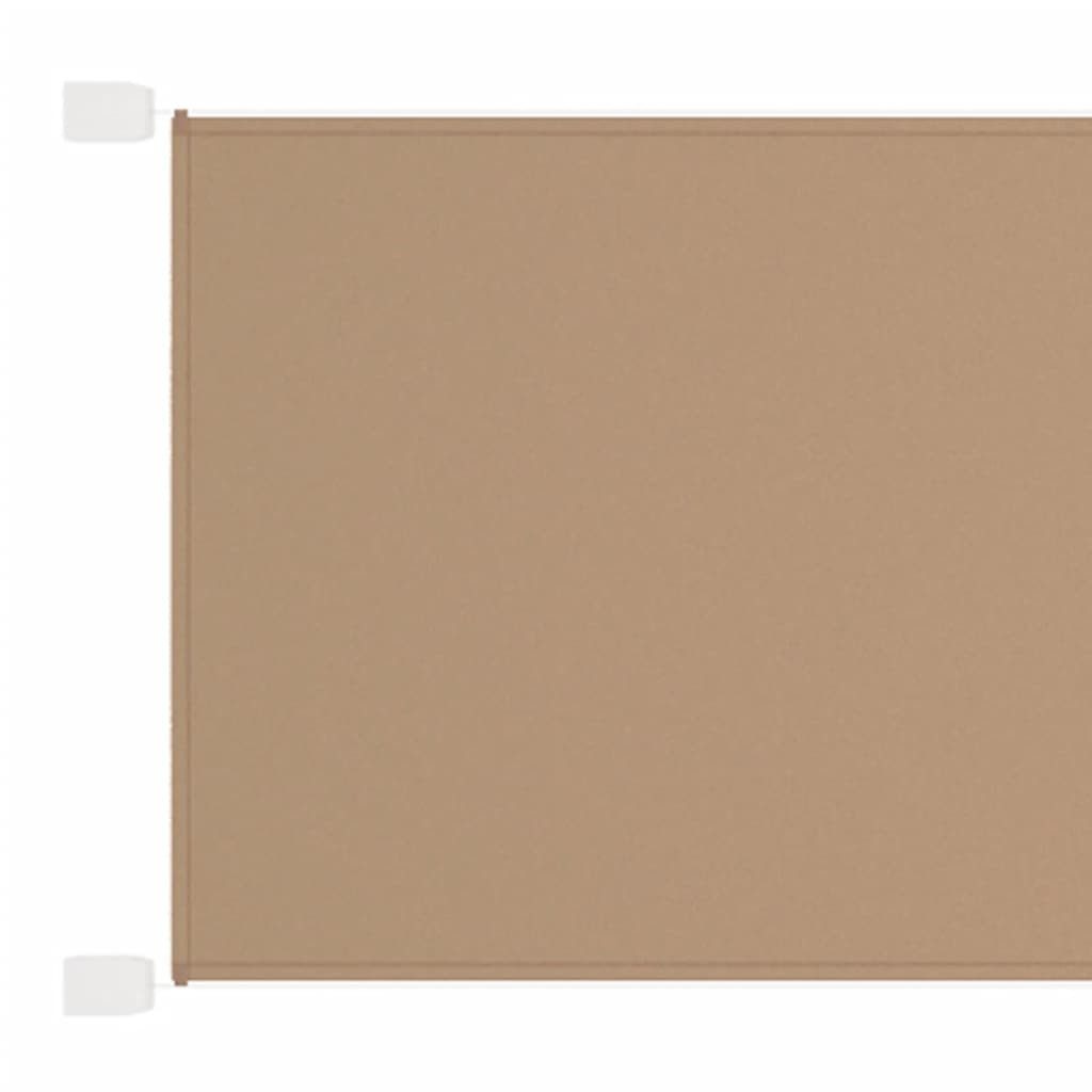vidaXL Senkrechtmarkise Senkrechtmarkise Taupe 60x1200 cm Oxford-Gewebe (1-St)