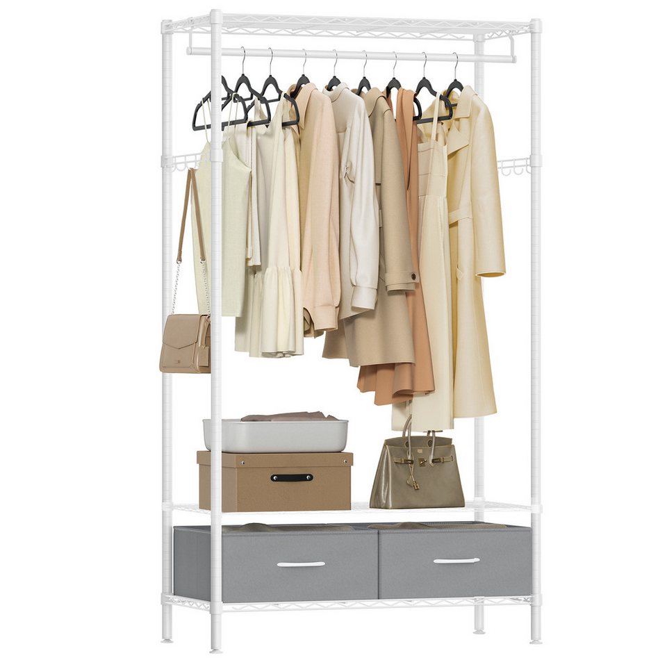songmics kleiderständer offener kleiderschrank, (garderobenständer