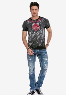 Cipo & Baxx T-Shirt CT638 mit trendigem Print