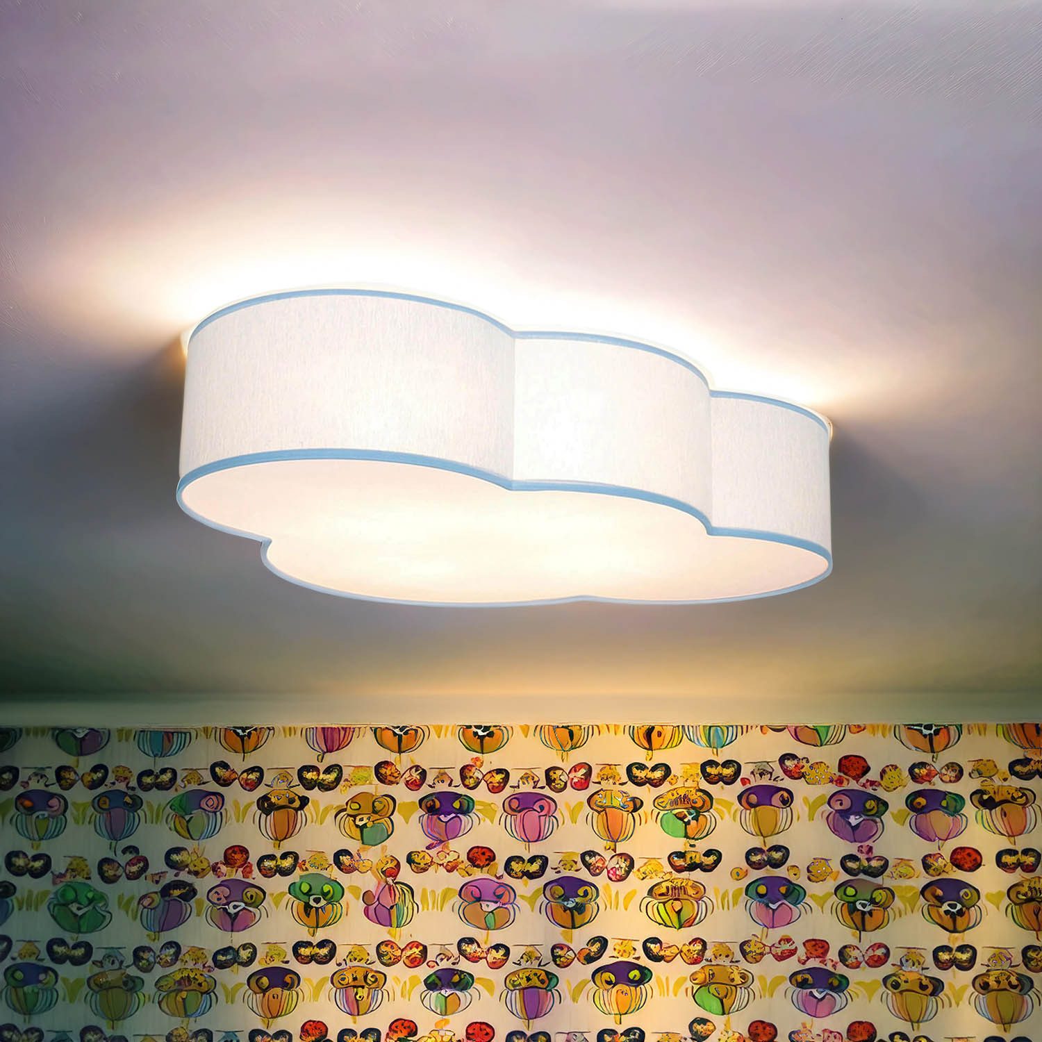 Licht-Erlebnisse Deckenleuchte WOLKI, ohne Leuchtmittel, Wolkenlampe Kinder günstig online kaufen