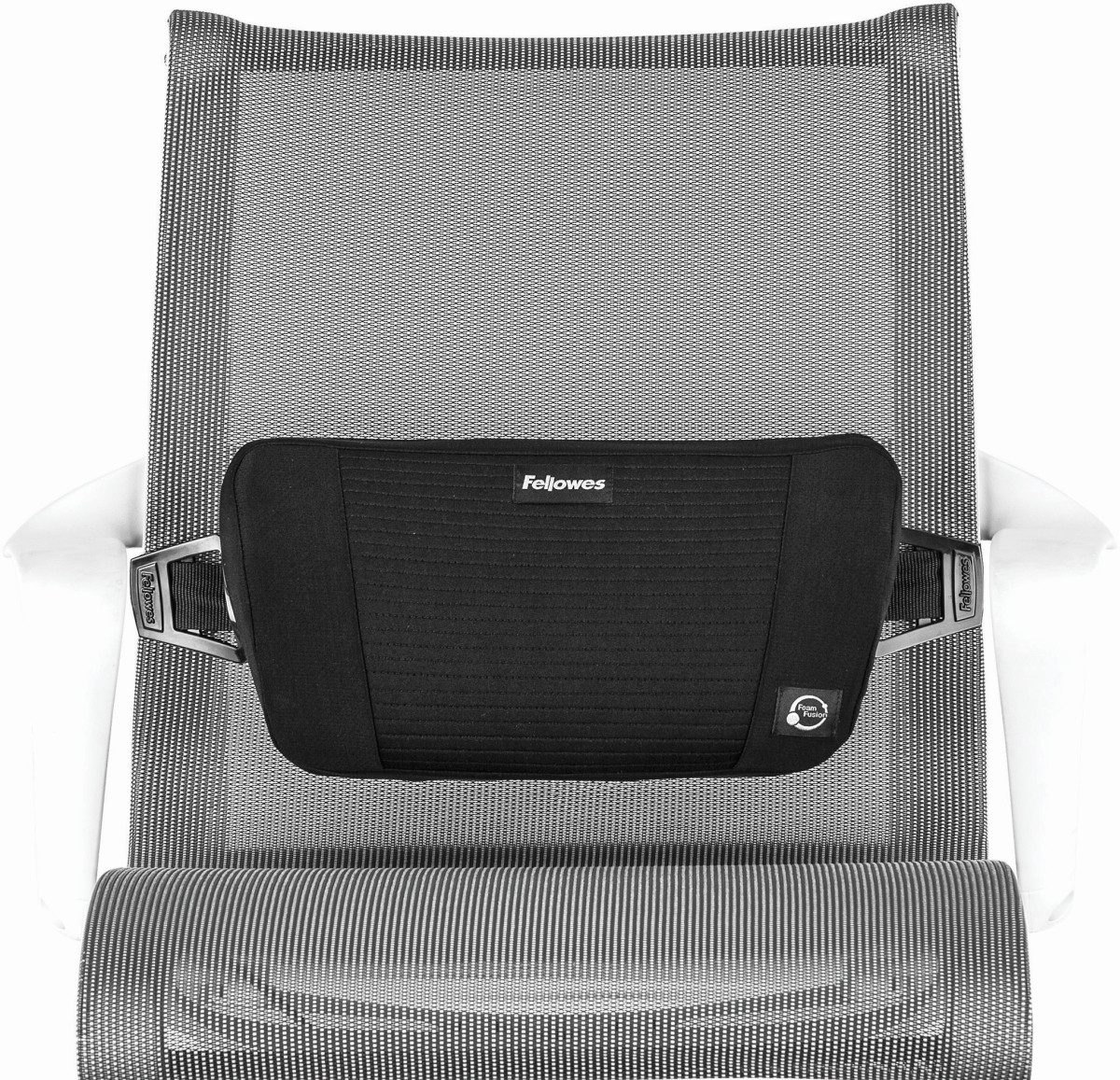 FELLOWES Stuhl Lordosenstütze PlushTouch schwarz