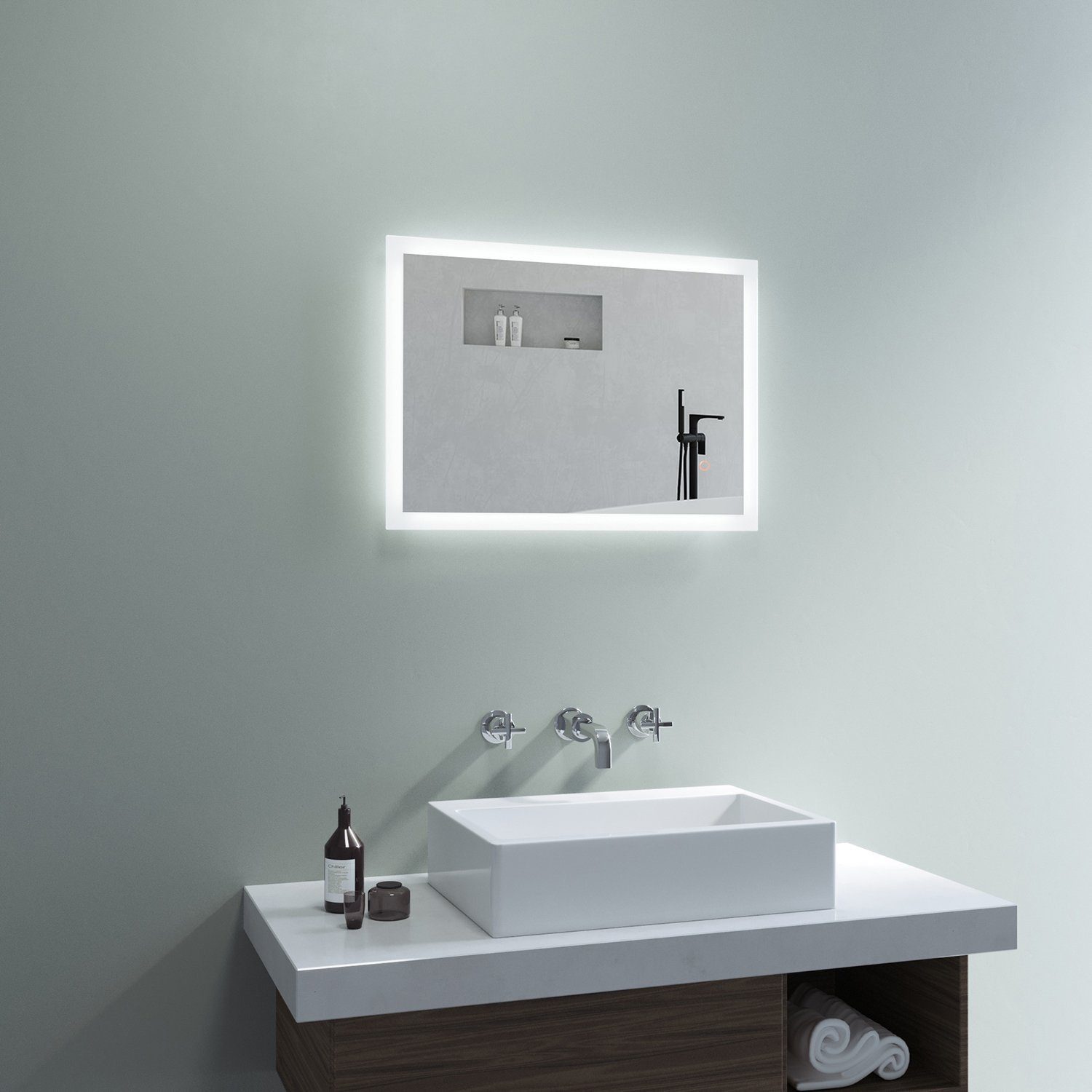 AQUABATOS Badspiegel Bad Spiegel mit Beleuchtung günstig online kaufen