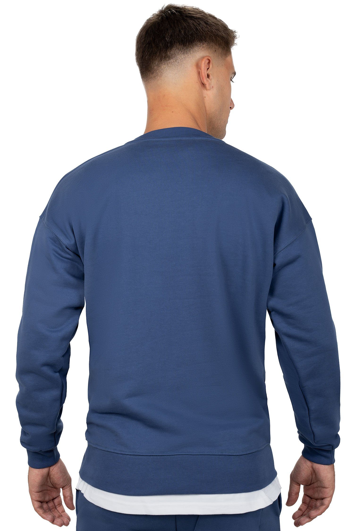 Reichstadt Sweatshirt Herren Regular Fit Pullover Logo-Stitching 23RS037 Da günstig online kaufen