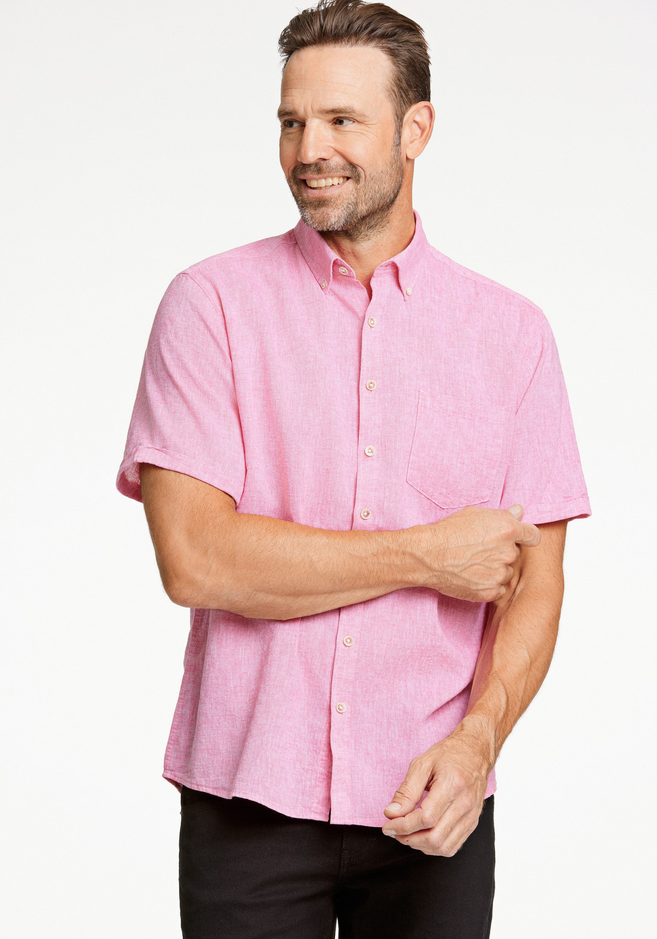 JACK’S Leinenhemd Leinenhemd (Kurzarm) Regular Fit