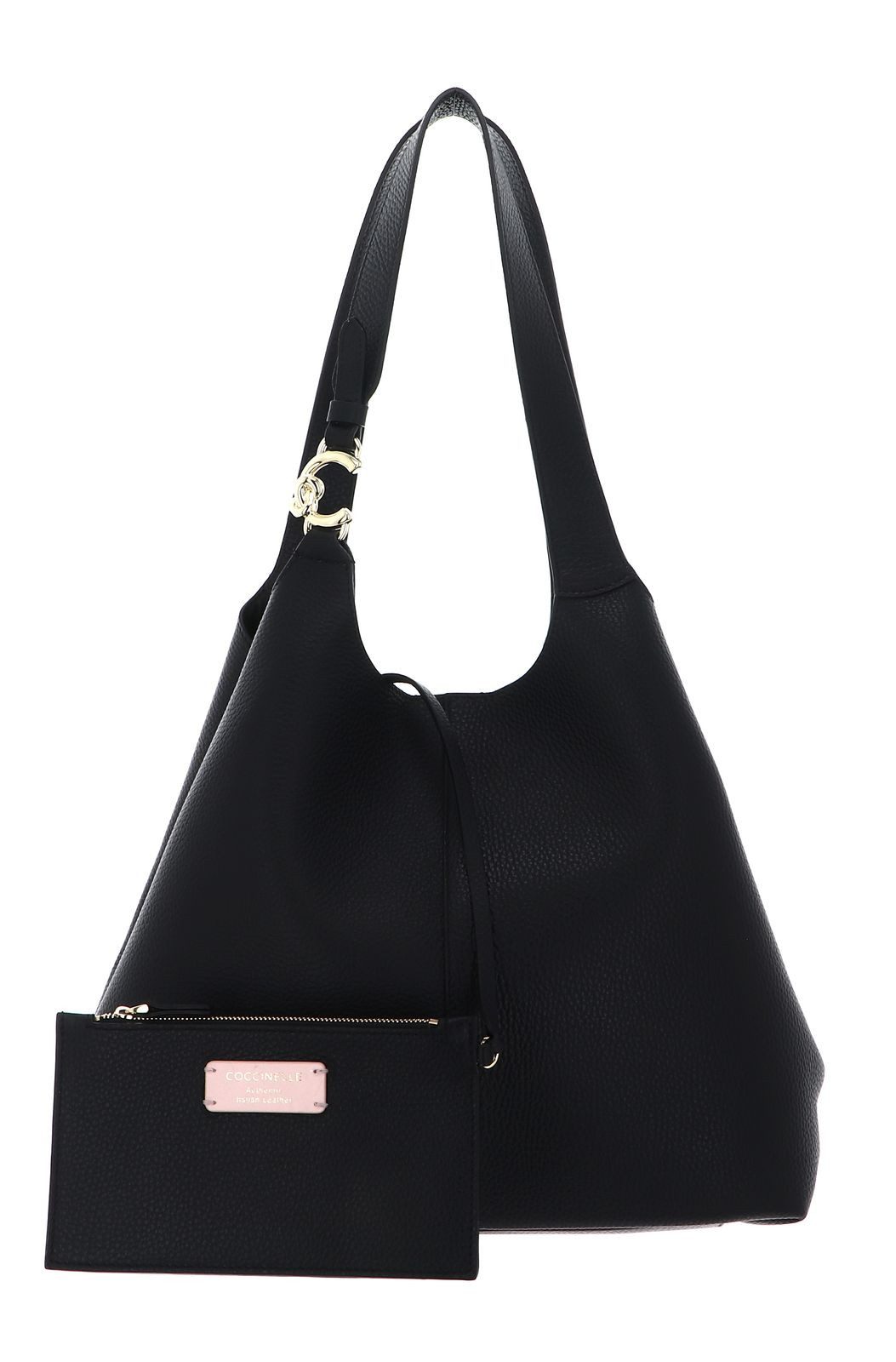 COCCINELLE Schultertasche Shopper (Set, 2-tlg), aus echtem Rindsleder günstig online kaufen