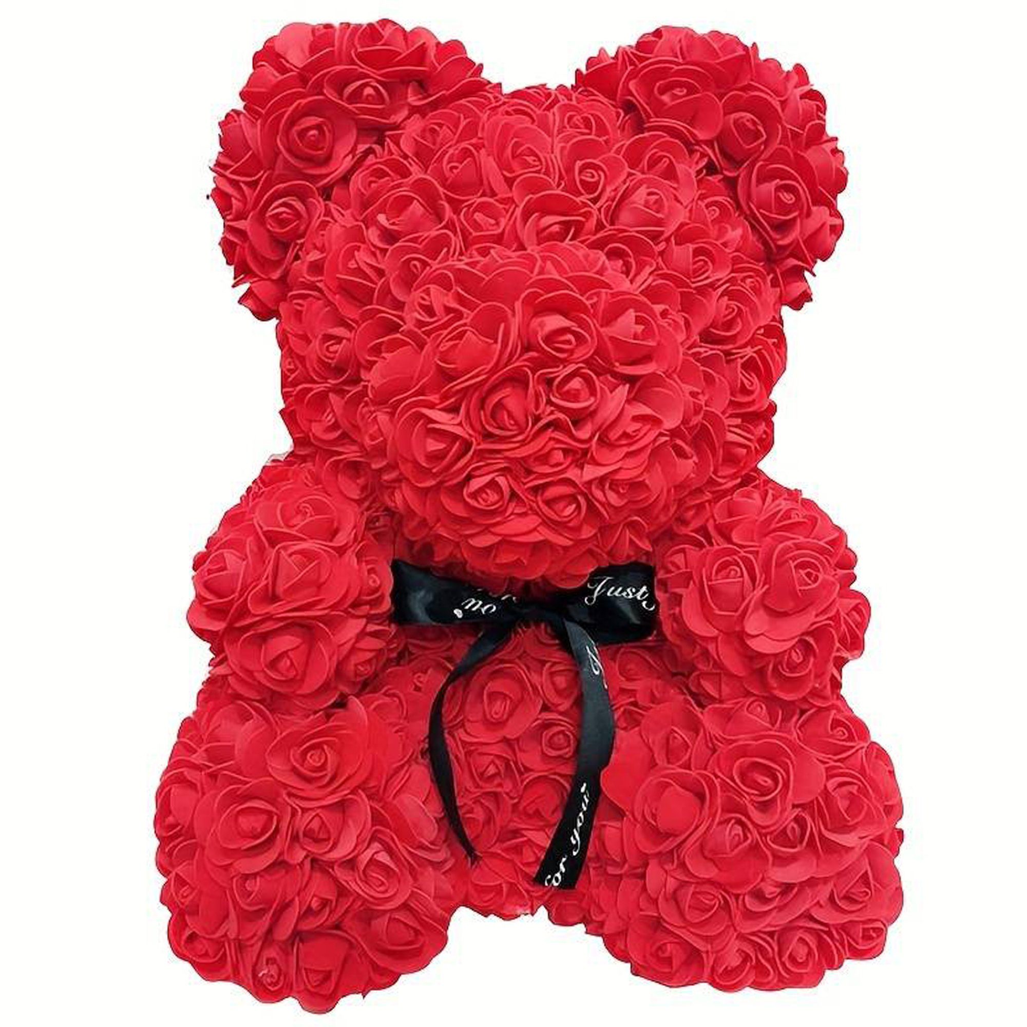 Kunstblumenstrauß Rosenbär Teddybär Rosen Valentinstagsgeschenk, Deggelbam