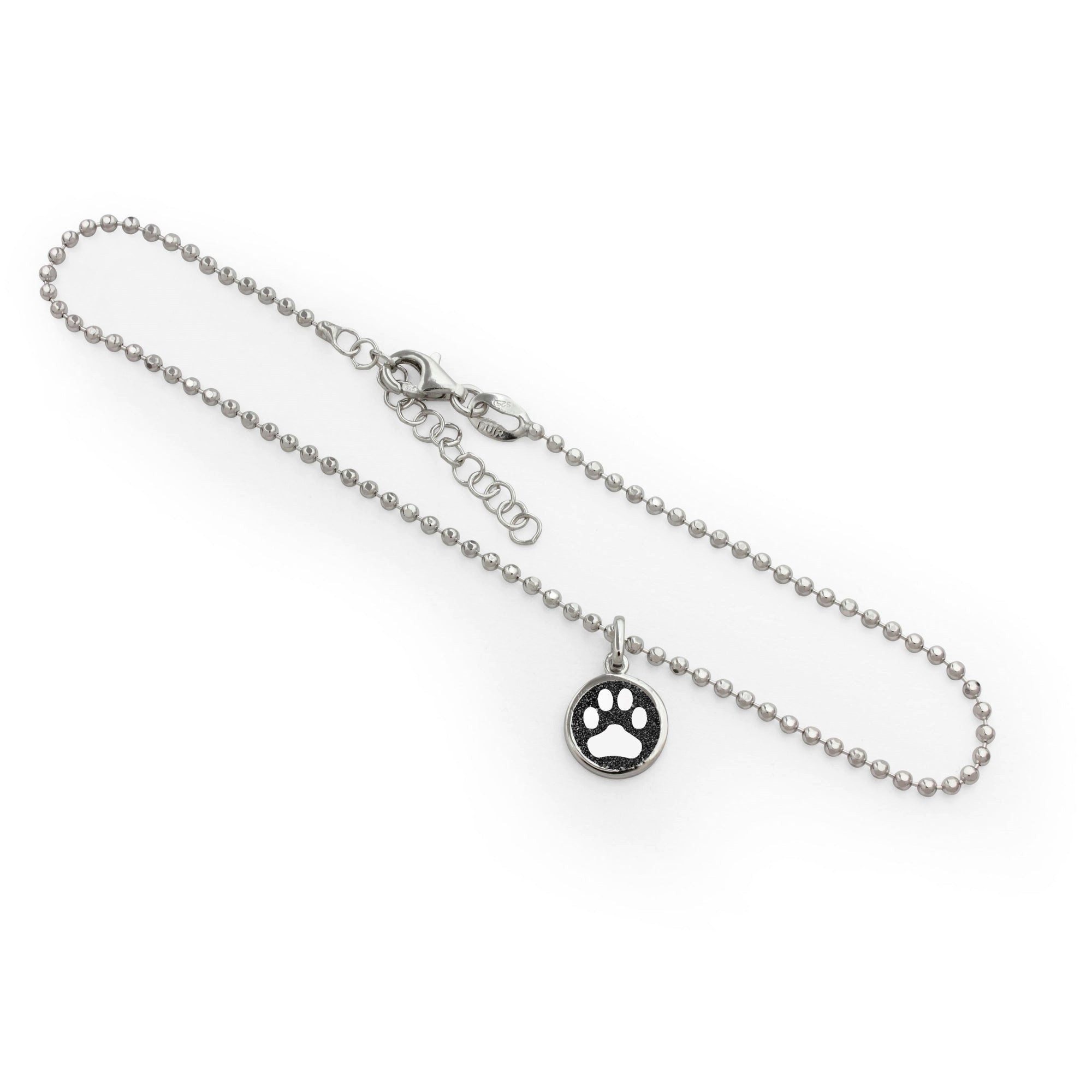 Armband DUR Schmuck: Fußkette "Lucky Dog" mit Lavasand, A1667