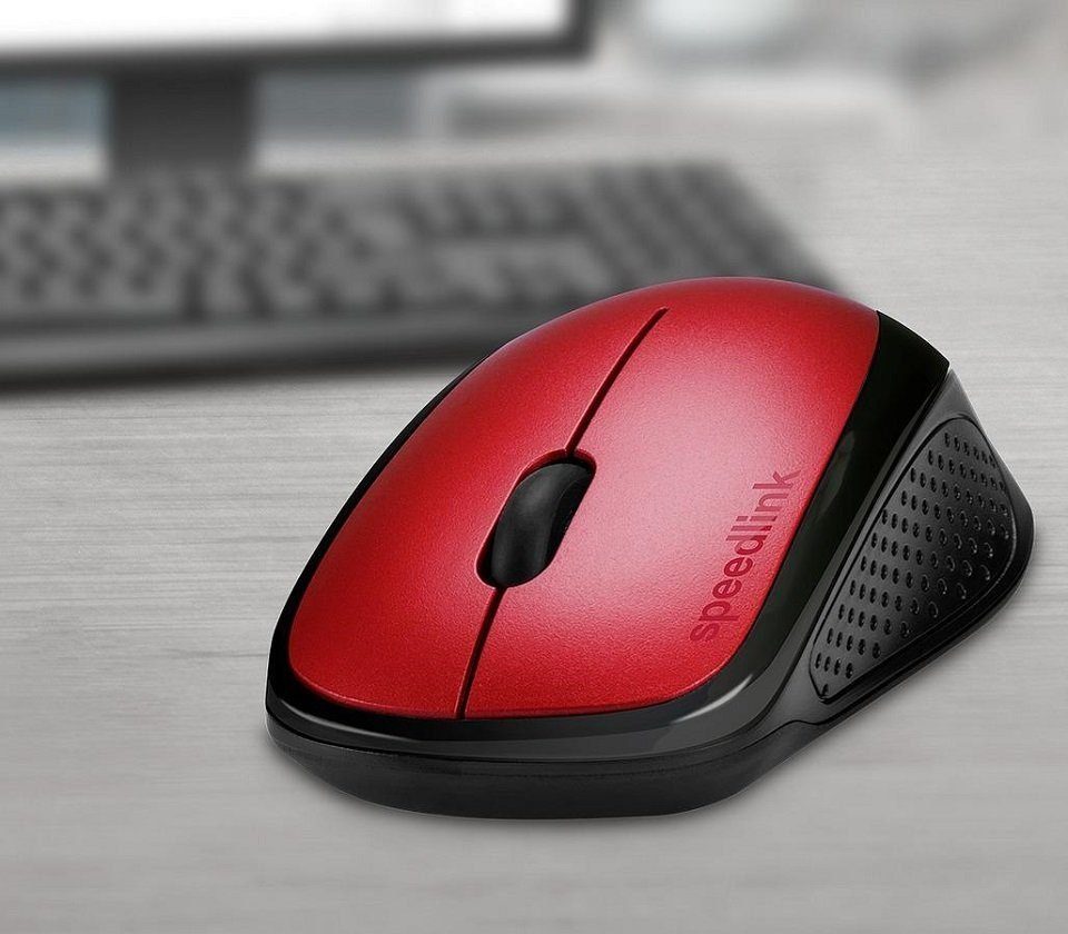 Speedlink KAPPA kabellose, wiederaufladbare, ergonomische Maus (Funk, Wireless, 2400 dpi, kabellos optischer Maussensor)