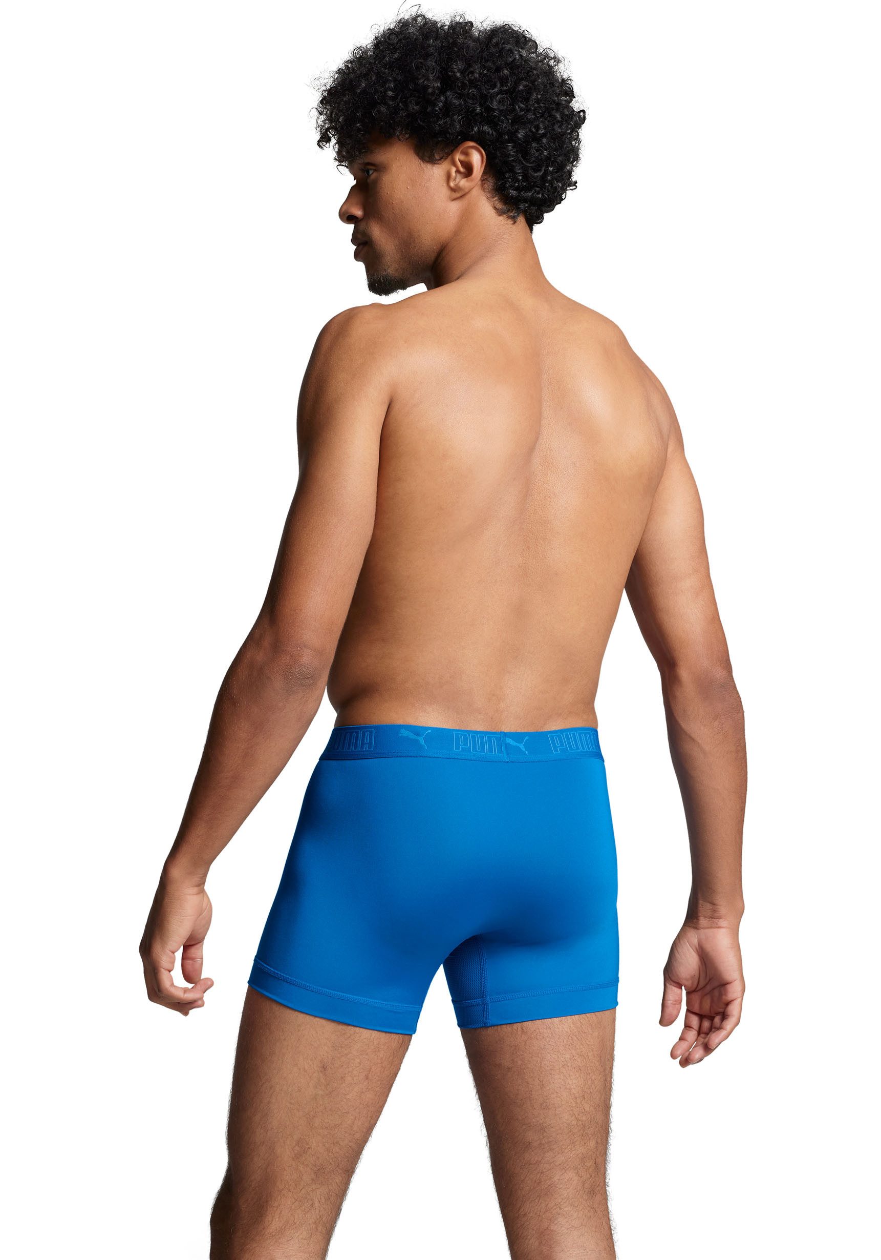 PUMA Boxershorts PUMA MEN SPORT MICROFIBER BOXERS 2P (2er Pack) mit Logo-Bund – Bild 4 von 5
