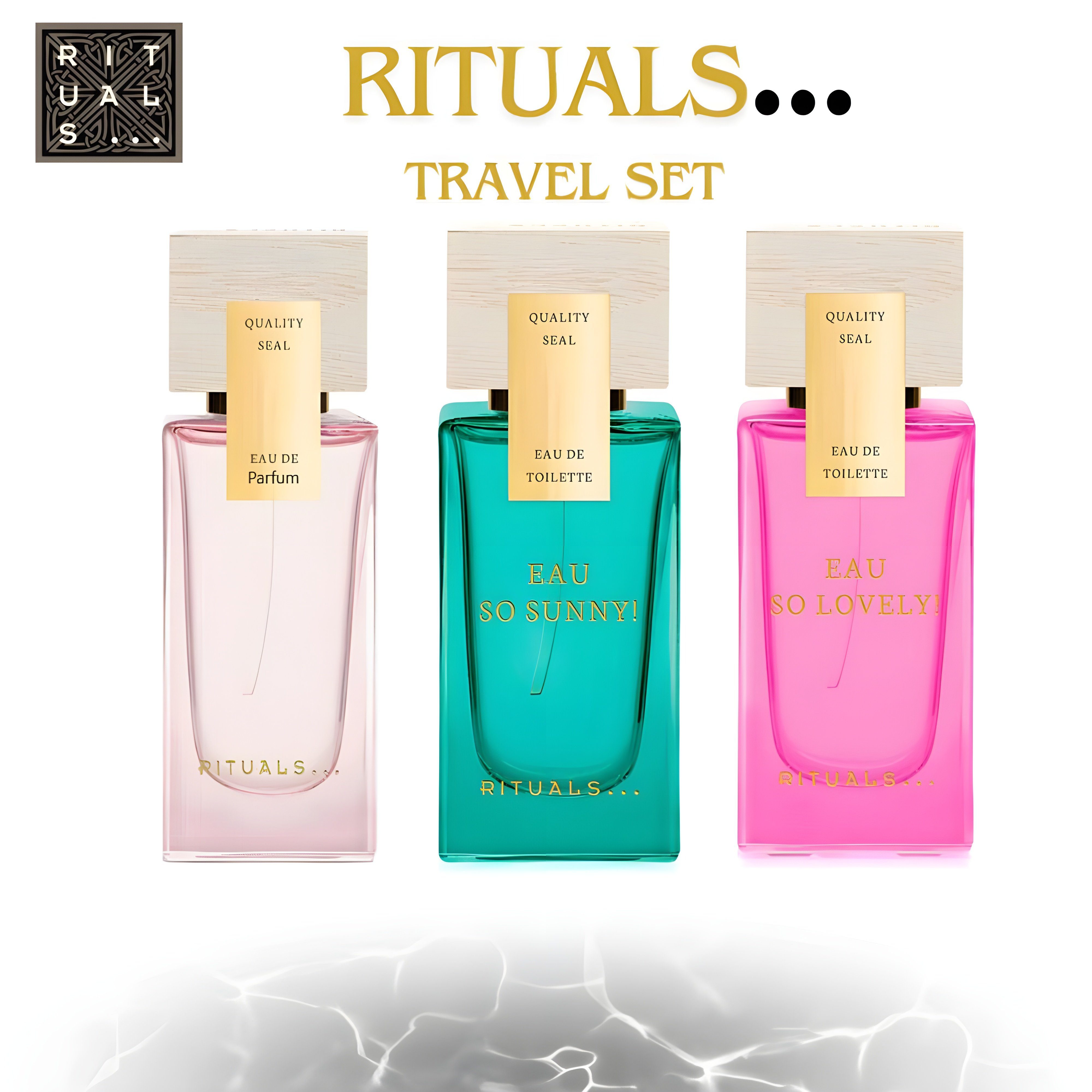 Rituals Duft-Set The Rituals Travel Set - Ideal zum Reisen&Verschenken, 3-tlg., Geschenk Damen Mädchen Intensiv verführerisch Langanhaltend Düfte