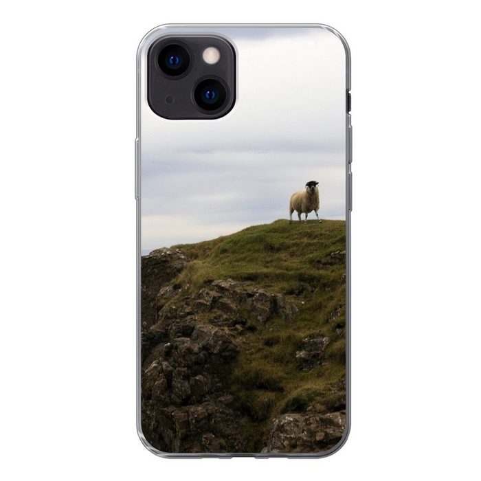 MuchoWow Handyhülle Schafe auf Skye Handyhülle Apple iPhone 13 Smartphone-Bumper Print Handy