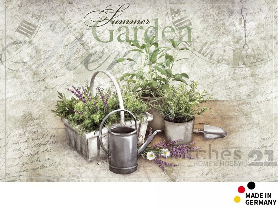 Läufer »Teppichläufer Sommer & Kräuter 80cm«, matches21 HOME & HOBBY