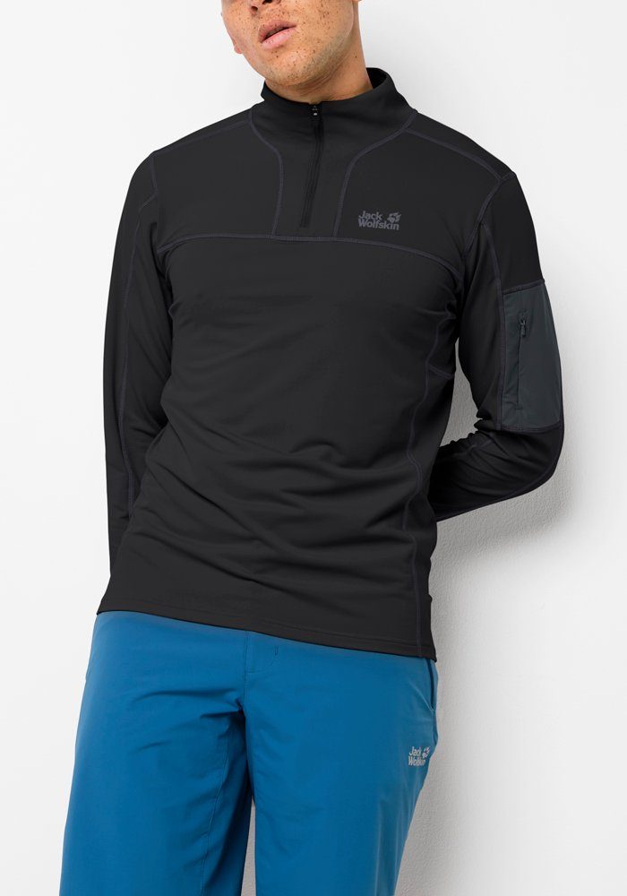 jack wolfskin half zip fleece