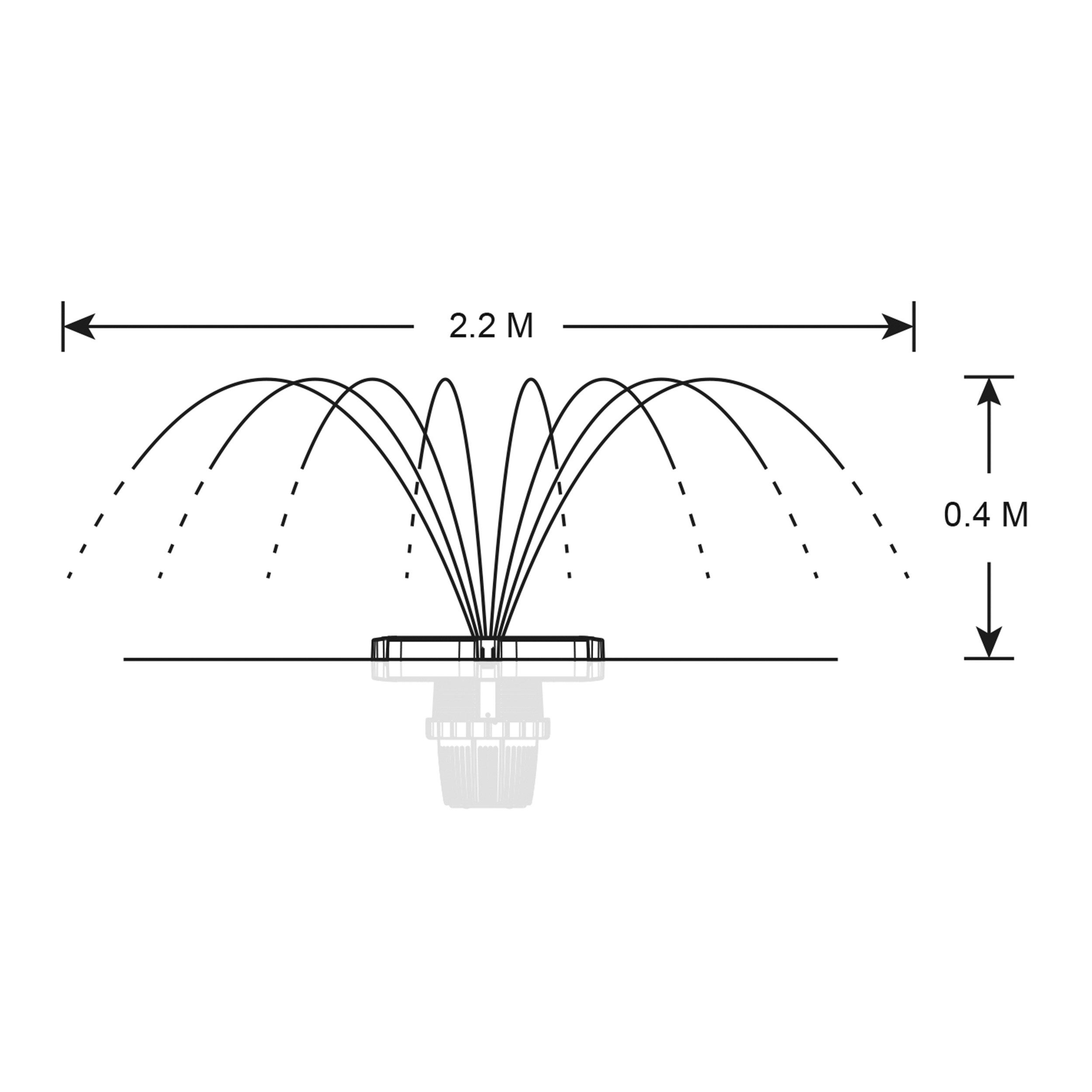 esotec Teichbelüfter Schwimmender Solar-Fischteichbelüfter Jet Flow 100/10000 101895, (Komplettset)