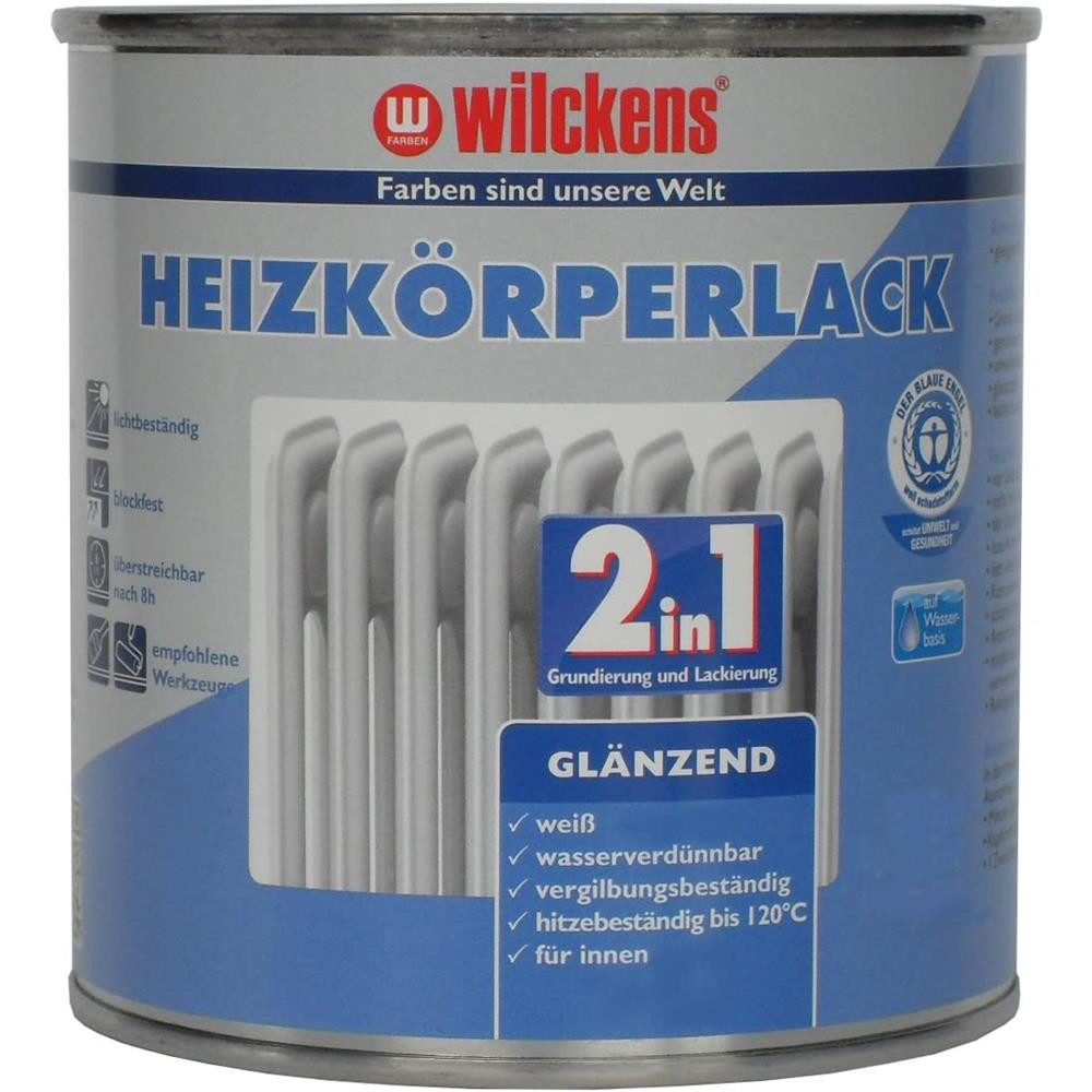Wilckens Farben Heizkörperlack, Weiß glänzend, 750 ml günstig online kaufen