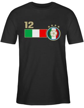Shirtracer T-Shirt 12. Mann Italien Mannschaft 2024 Fussball EM Fanartikel