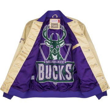 Mitchell & Ness Windbreaker Satin Milwaukee Bucks gold