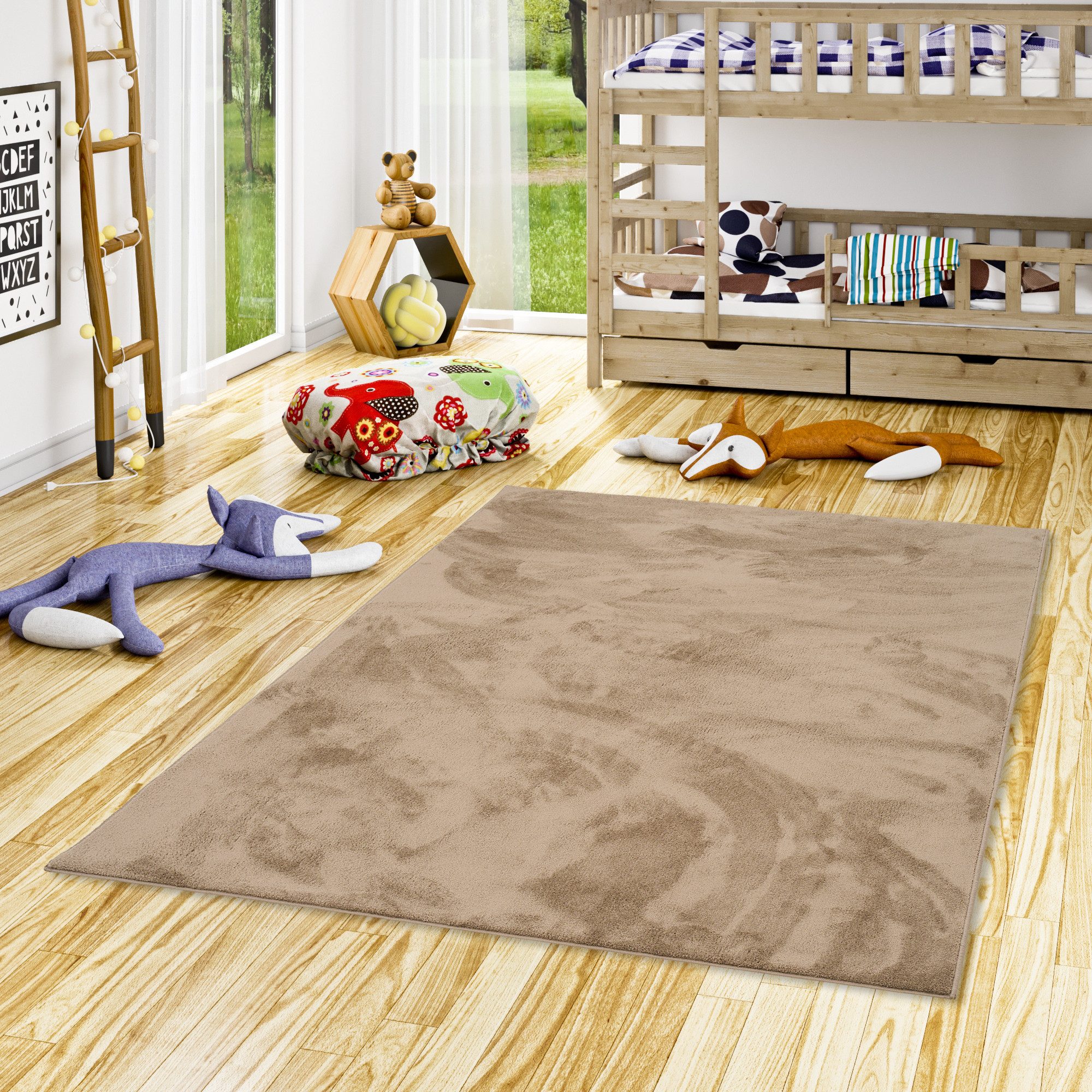 Pergamon Kinderteppich Hochflor Langflor Teppich Super Soft Melia Kids, Rechteckig, Höhe: 20 mm