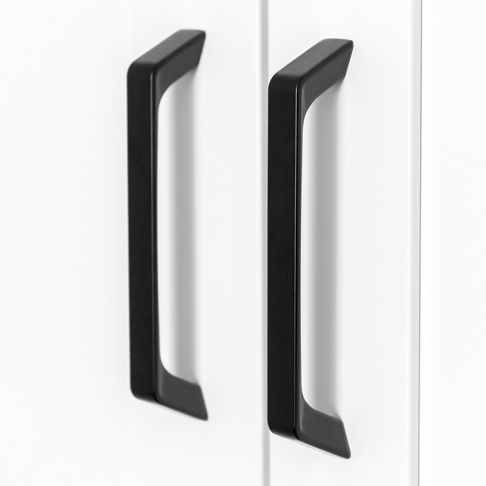 SO-TECH® Möbelgriff Bügelgriff BLACKLINE II schwarz matt, Schrankgriff Aluminium (1-St), Bohrlochabstand (BA) 96 mm, inkl. M4 Befestigungsschrauben – Bild 2 von 5