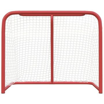 vidaXL Fußballtor Hockey-Tor Rot und Weiß 183x71x122 cm Polyester