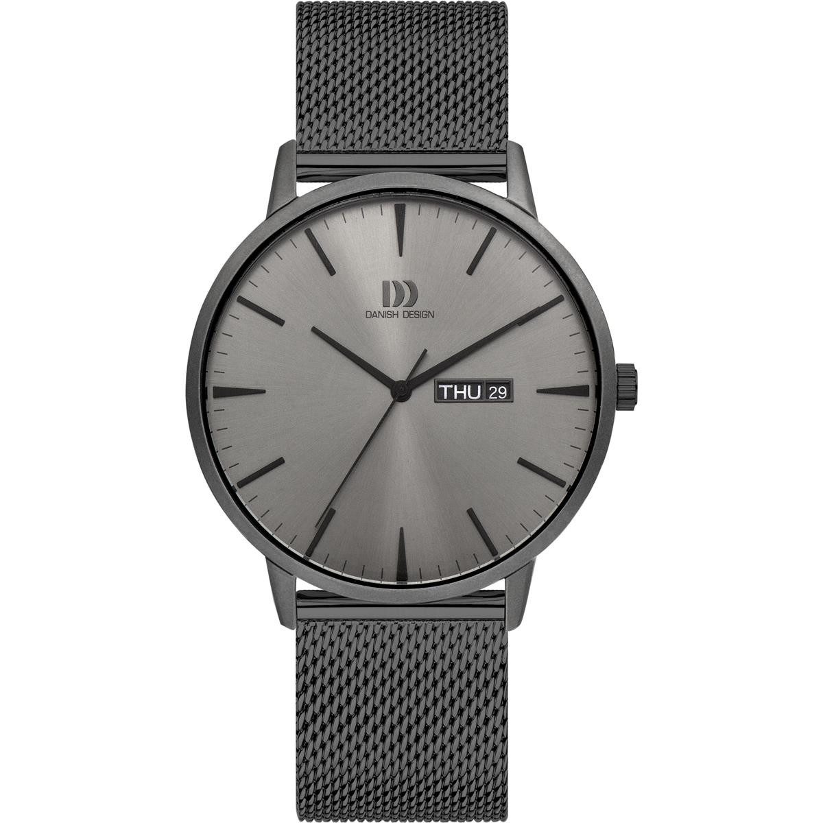 Danish Design Quarzuhr Danish Design Herrenuhr IQ66Q1267 Akilia Day All Grey Mesh 3314631, (1-tlg)