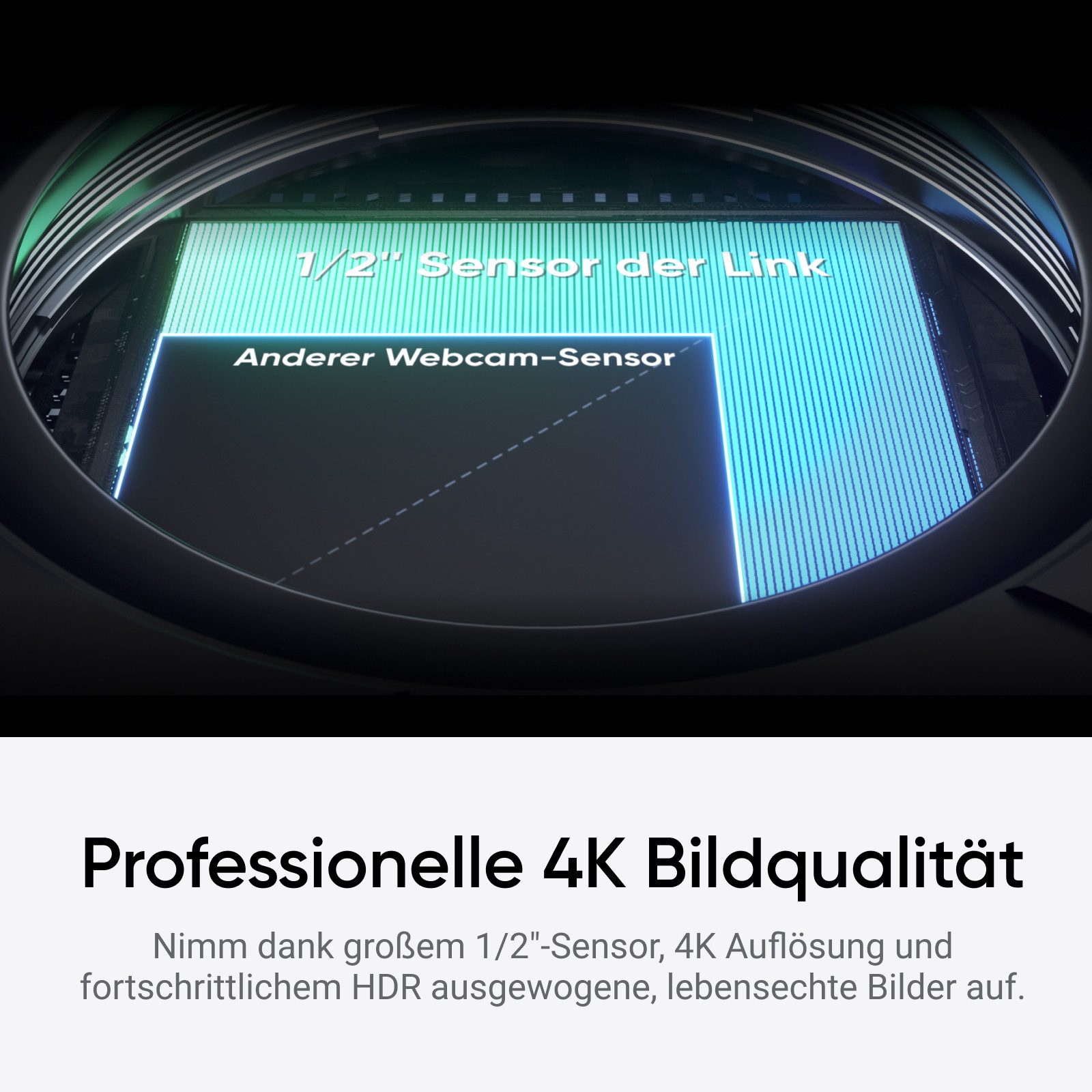 Insta360 Insta360 Link 2 - 4K Webcam für PC/Mac Full HD-Webcam