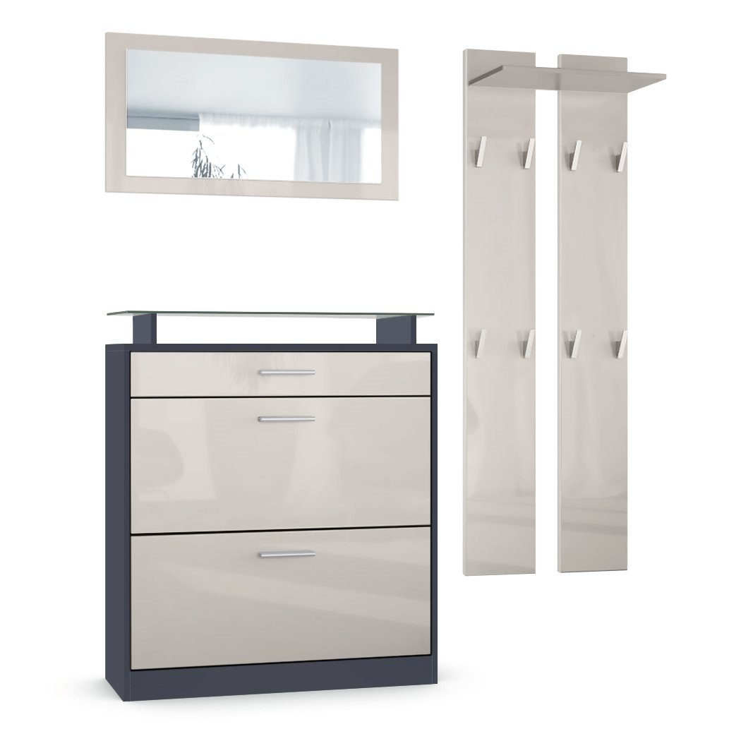 Vladon Garderoben-Set Loret, (Garderobenset bestehend aus günstig online kaufen