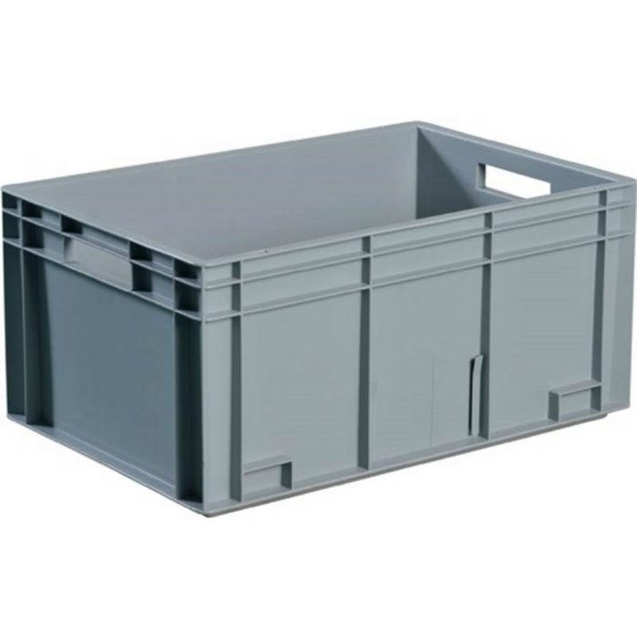 PROMAT Reisebehälter Transportbehälter L600xB400xH236mm grau PP Durchfassgr.Seitenwände g