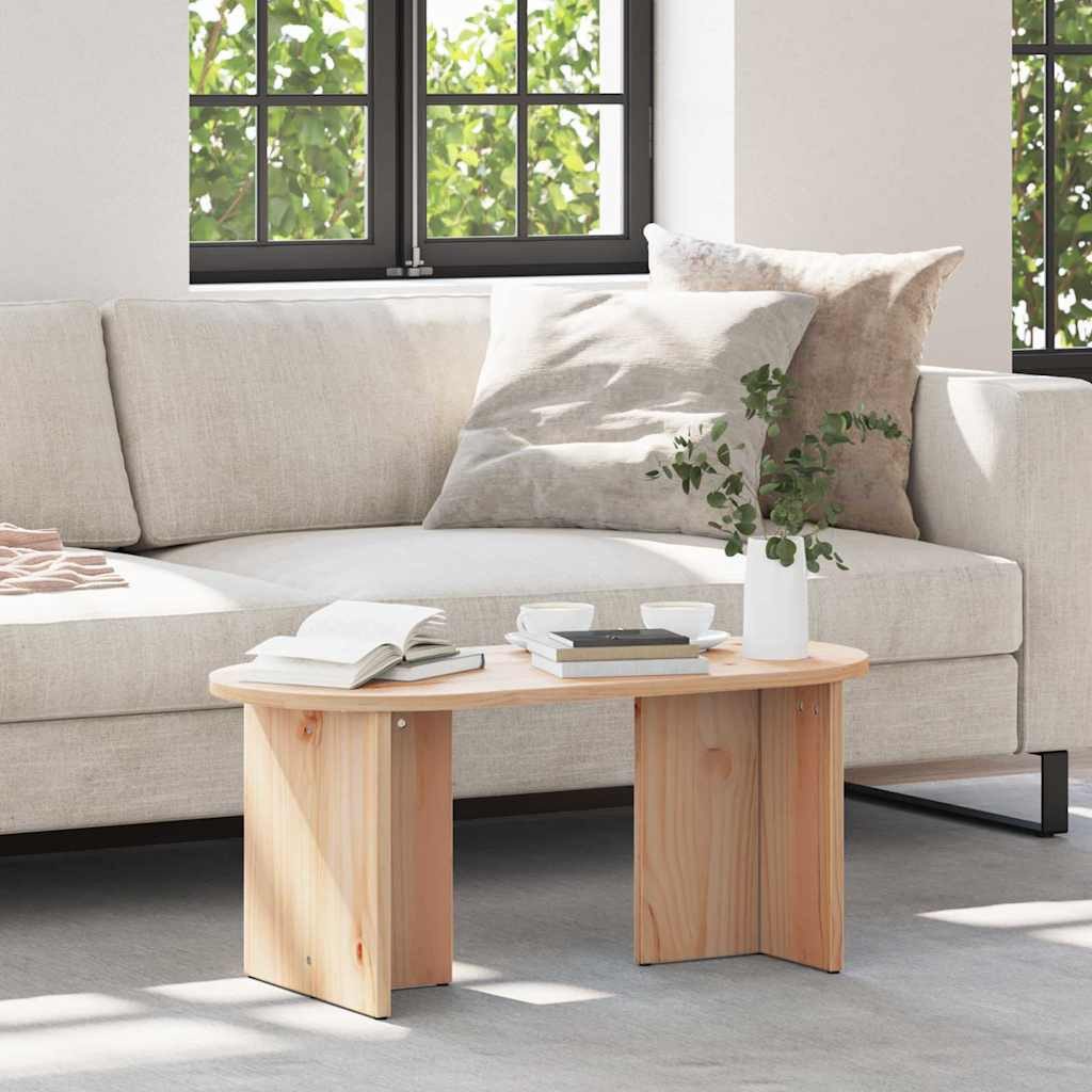 vidaXL Couchtisch Couchtisch Natur 80 x 39,5 x 35 cm Massivholz Kiefer (1-St)