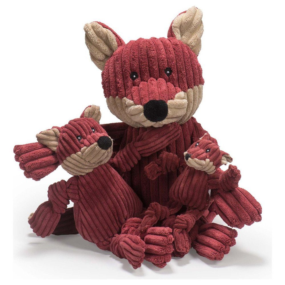 Tierkuscheltier Hundespielzeug Fox Knottie