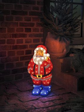 KONSTSMIDE Weihnachtsfigur 6247-103 LED Acryl Weihnachtsmann 104er warmweiß 24V 55x28,5cm