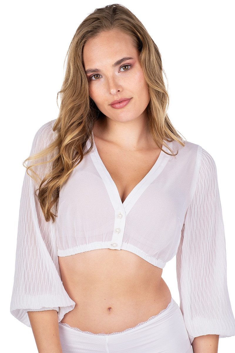 Dirndlbluse Dirndlbluse - NANDLSTADT - weiß