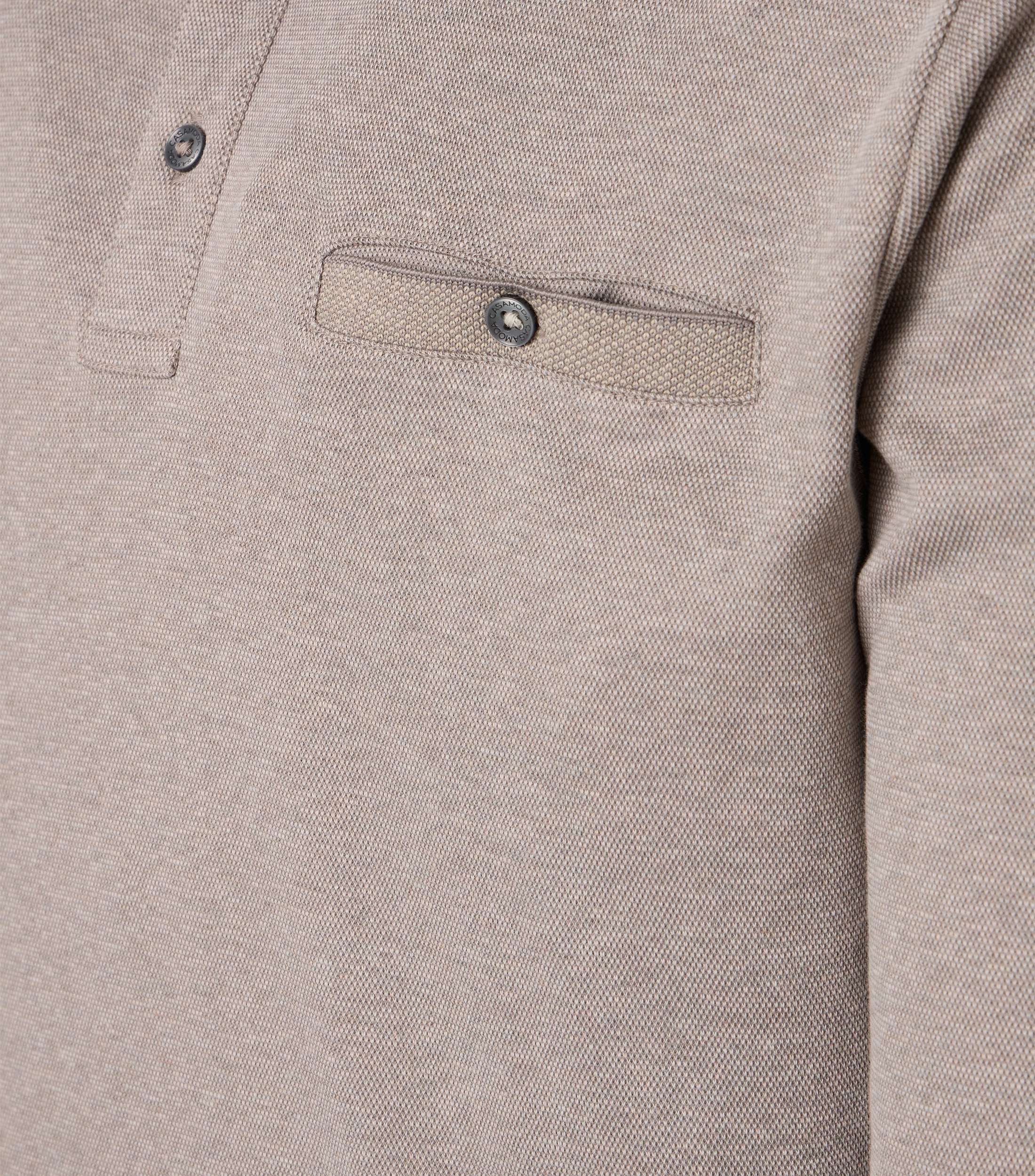 CASAMODA Langarm-Poloshirt CASAMODA Polo-Shirt Langarm uni – Bild 4 von 4