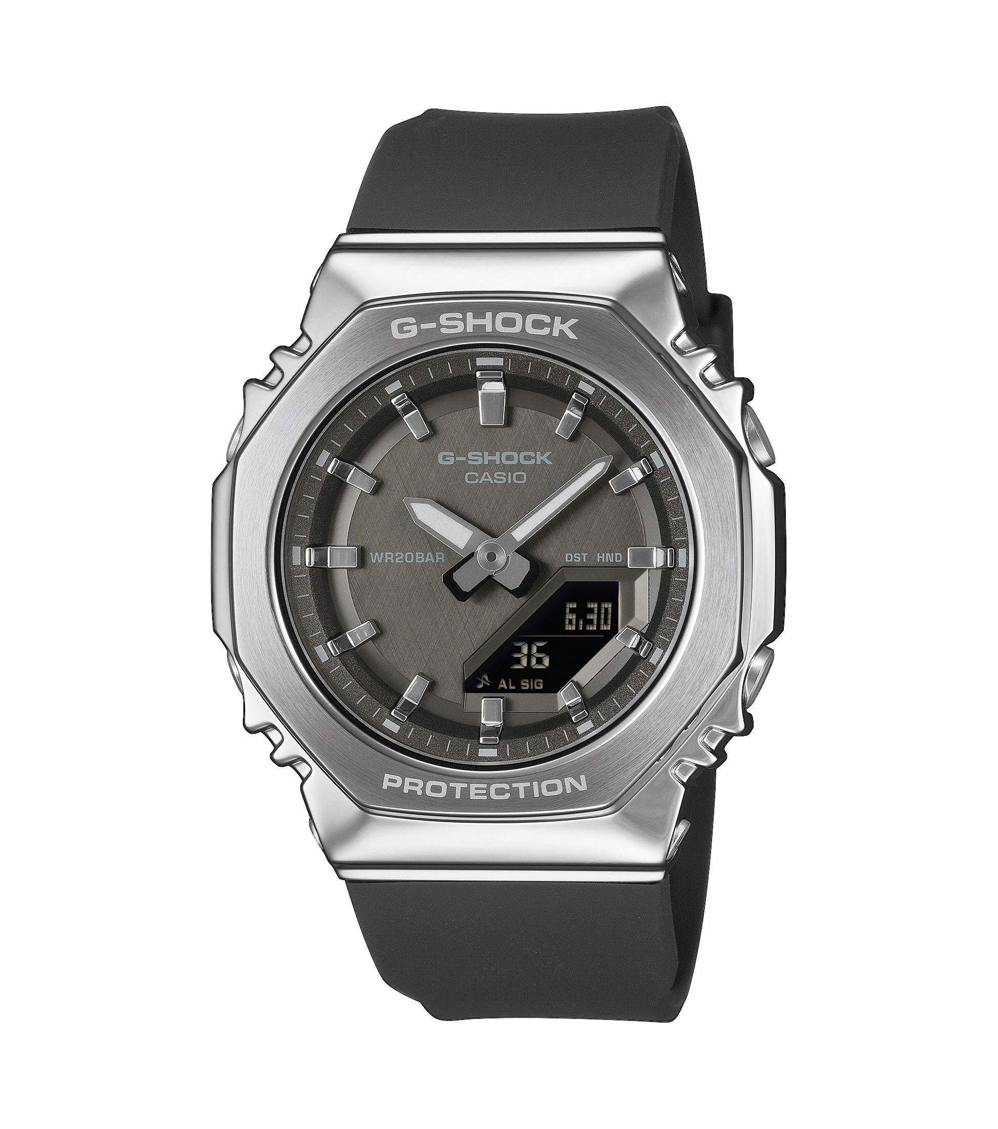 CASIO G-SHOCK Chronograph GM-S2110-1A1ER, Quarzuhr, Armbanduhr, Damenuhr, Herrenuhr, analog, digital