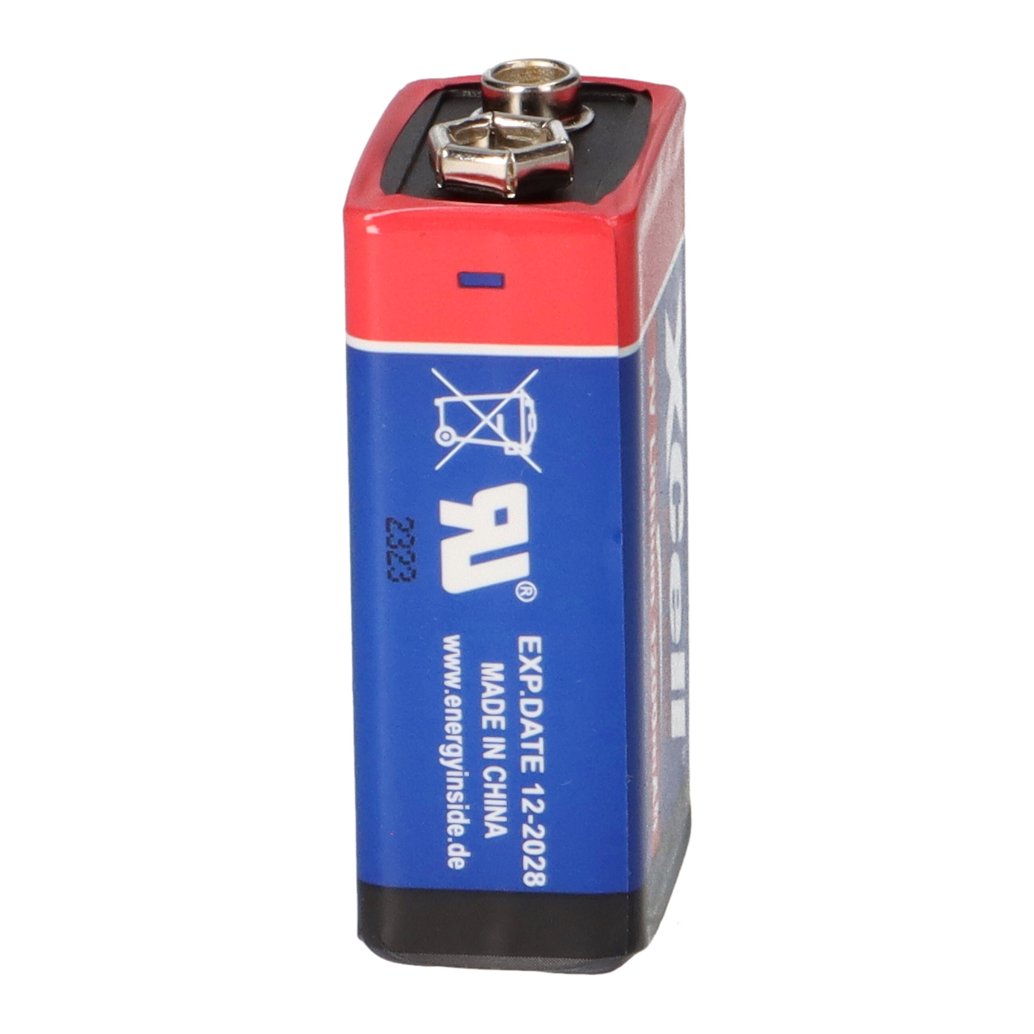 XCell 4x XCell Lithium 9V Rauchmelder Batterien für Block / Hochleistungs- Batterie