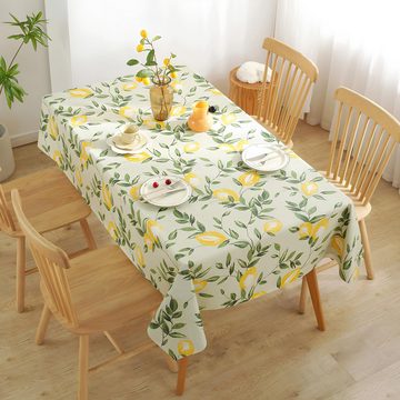 Caterize Tischdecke Zitrone Garten Tischdecken Gartentischdecke Fleckschutz Pflegeleicht (1-tlg)