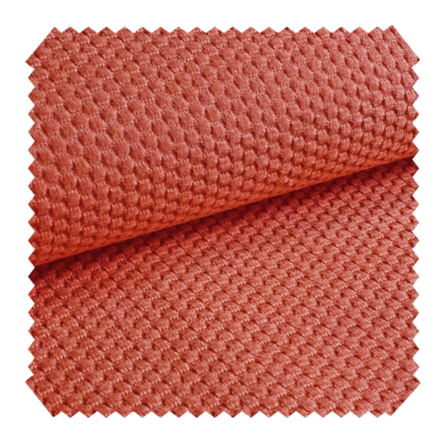 novely® Stoff MAKAO Ultraweicher Polsterstoff Velours mit Wabenstruktur, Strapazierfähig, Kuschelweich, Meterware, 1lfm