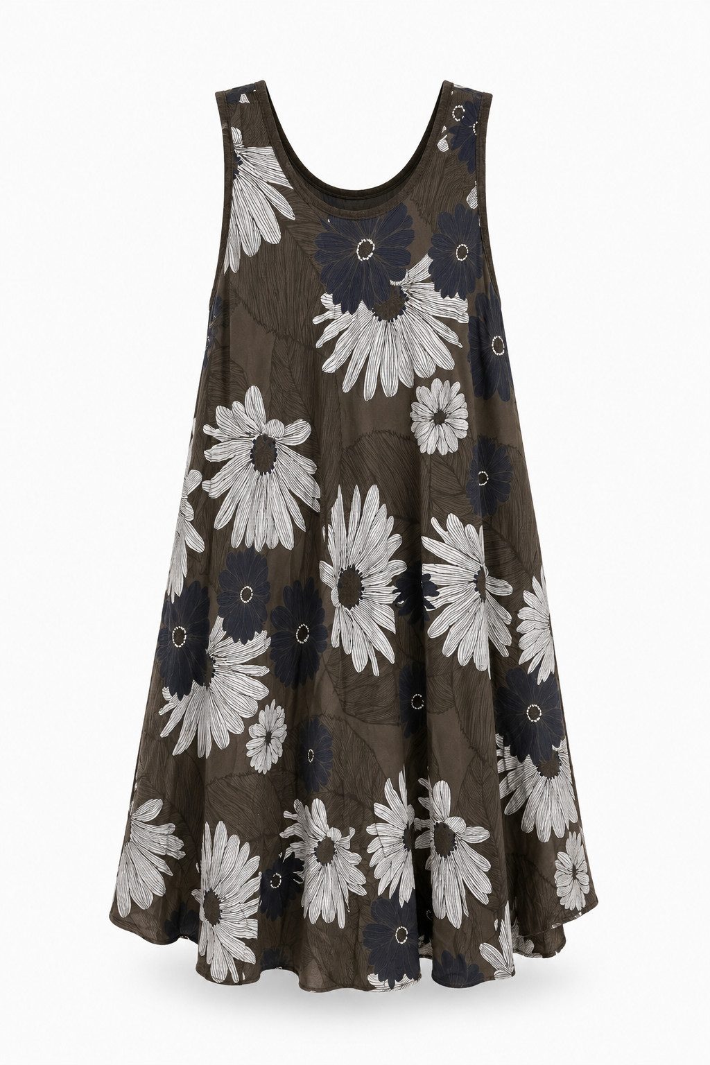 ITALY VIBES Sommerkleid - geblümtes Kleid weich fallend - Damenkleid mit Blumenprint ONE SIZE - passend für Größen M bis XL