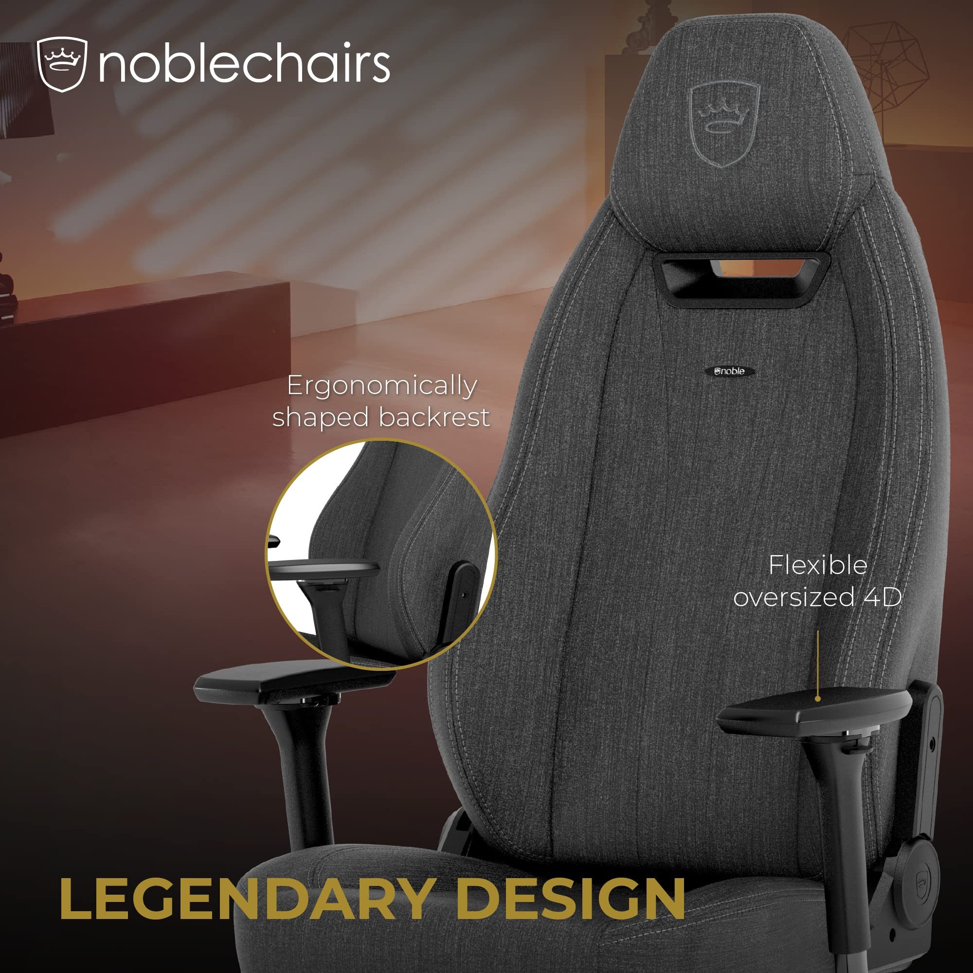 Noblechairs Gaming-Stuhl noblechairs LEGEND TX Gaming Stuhl - anthrazit