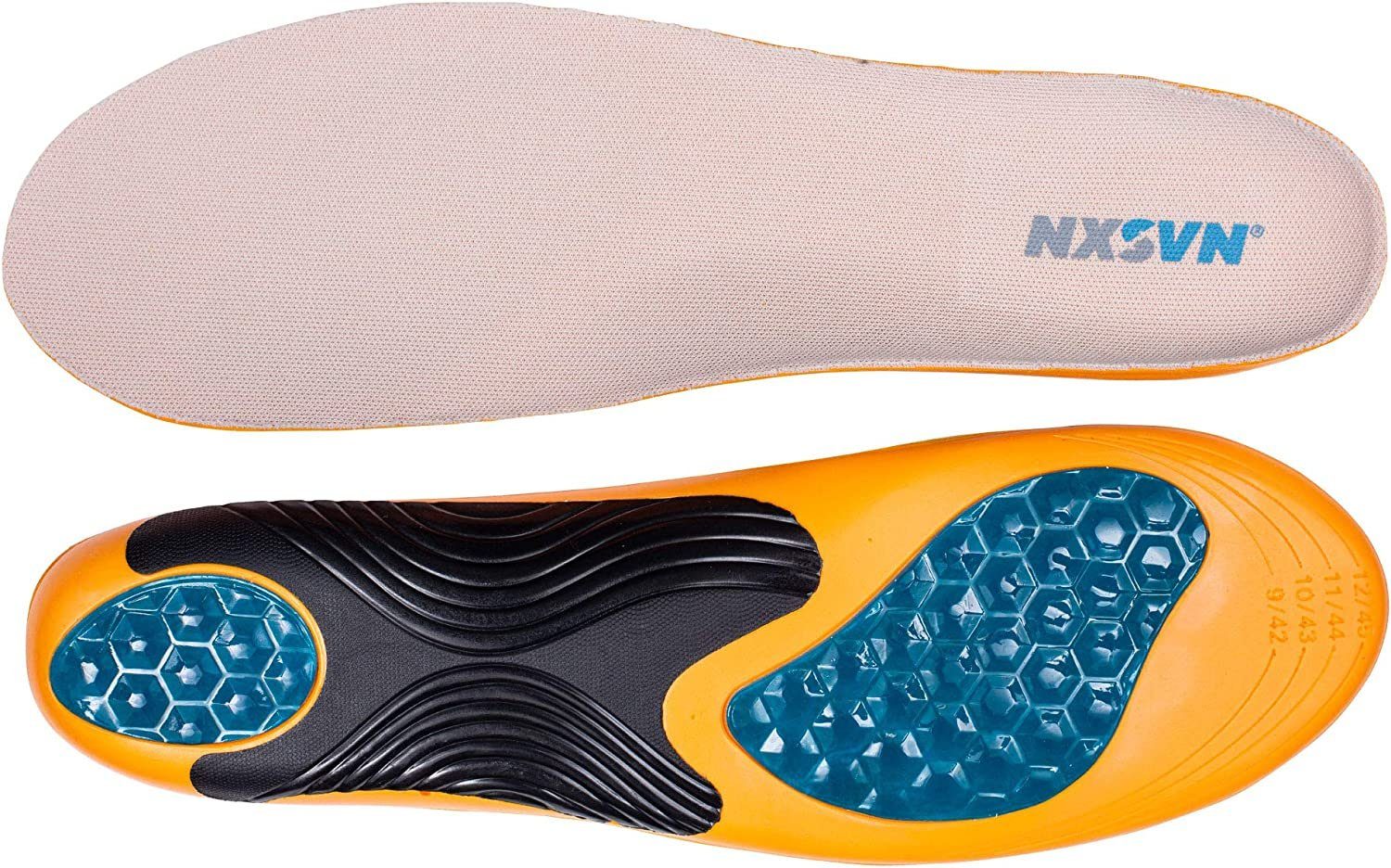 Rubberneck NXSVN Gelsohlen Work Einlegesohlen Gelsohle Schuhsohle für  Arbeitsschuhe (1 Paar), speziell für Stehen/Gehen auf harten Böden