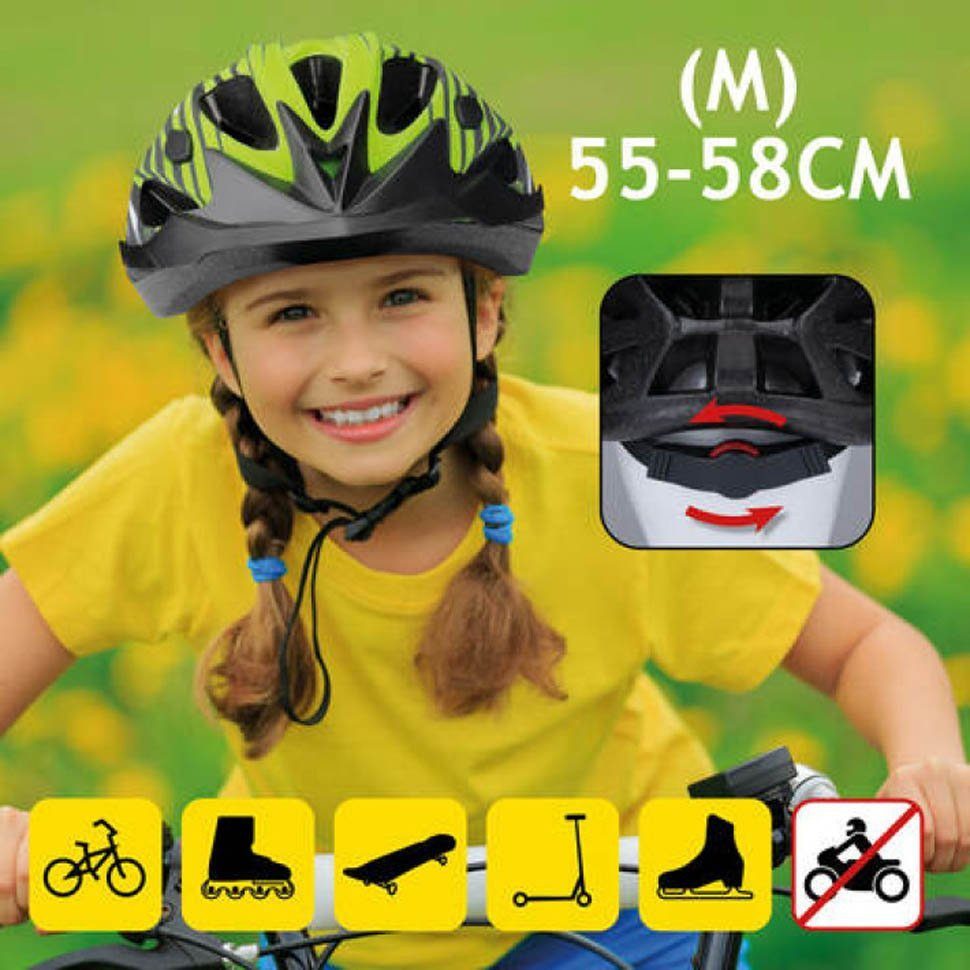 habeig Fahrradhelm Helm Dunlop EPS Innenschale Abnehmbares Visier, Drehring