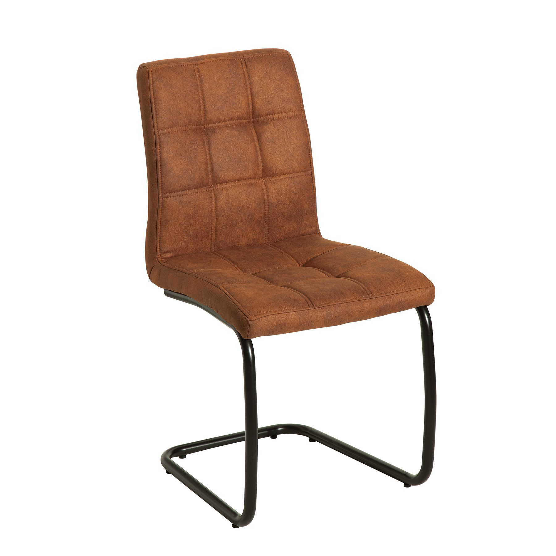 riess-ambiente Freischwinger MODENA hellbraun / schwarz günstig online kaufen