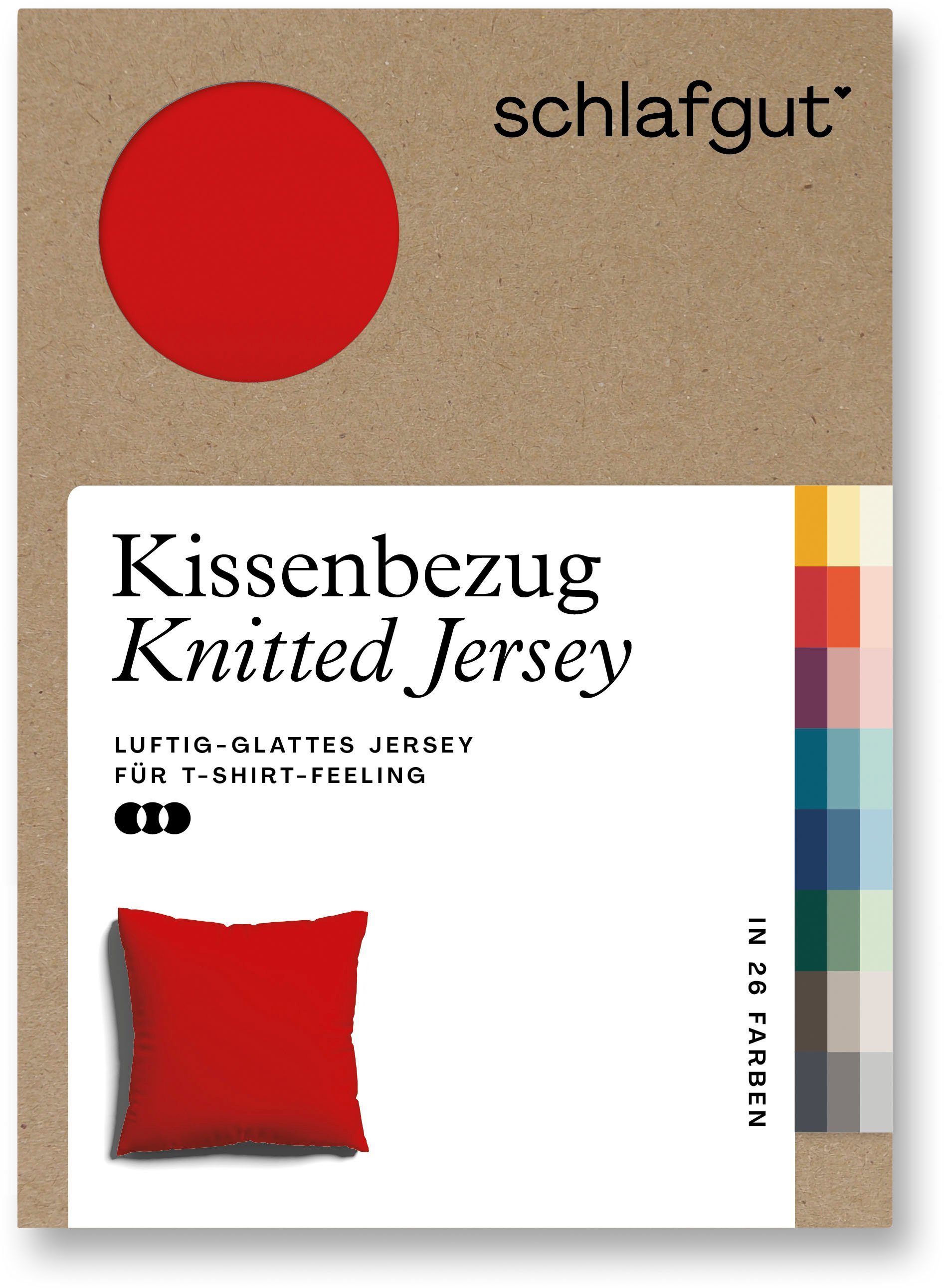 Schlafgut Kissenbezug Knitted Jersey aus Bio-Baumwolle günstig online kaufen