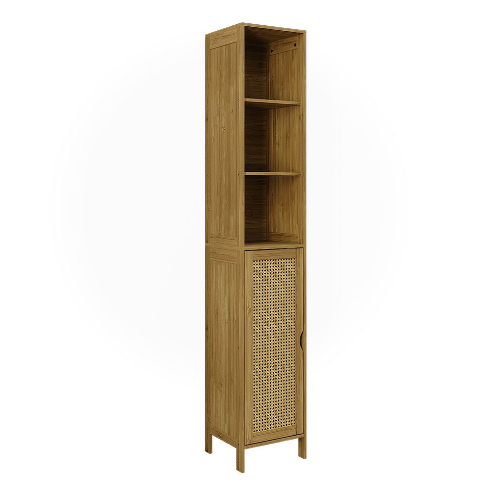 Vicco Hochschrank Liora, Bambus, 30 x 170 cm (1-St)