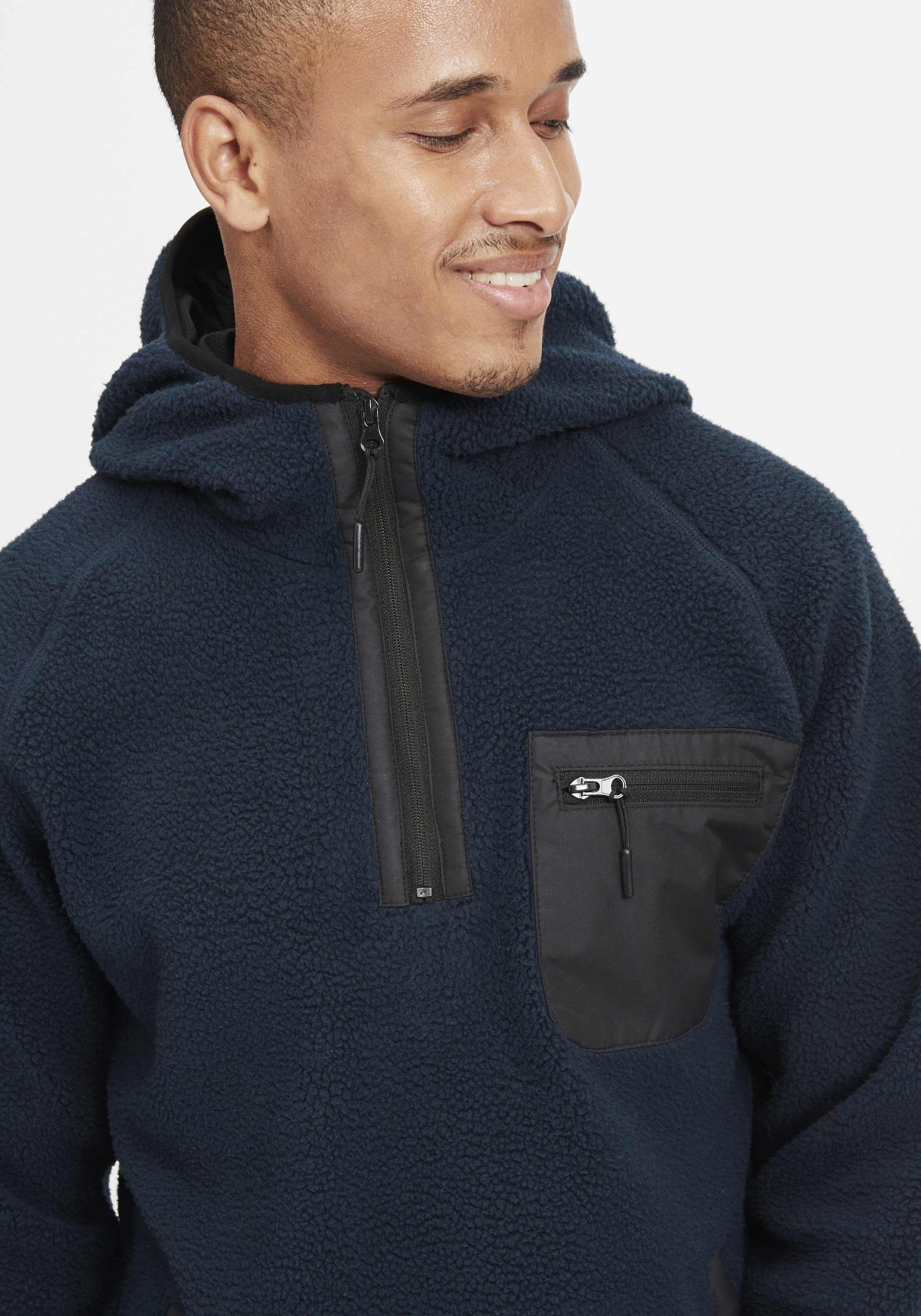Indicode Fleecejacke IDTrent Herren Fleecejacke mit Kapuze