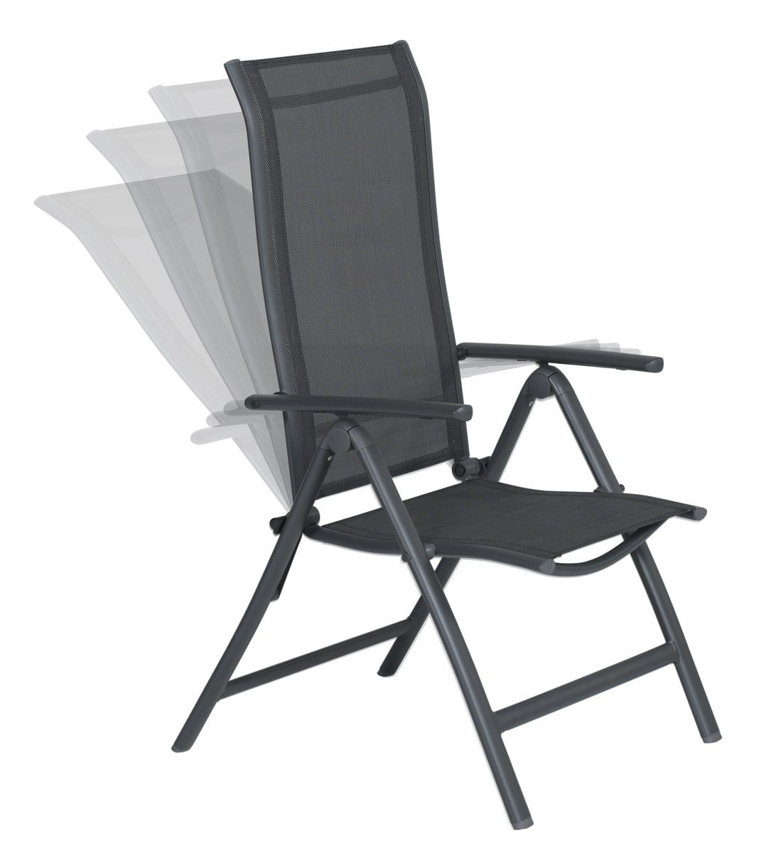 GMD Living Loungesessel »LIMONE«, Aluminium Gartenstuhl mit Klapp und