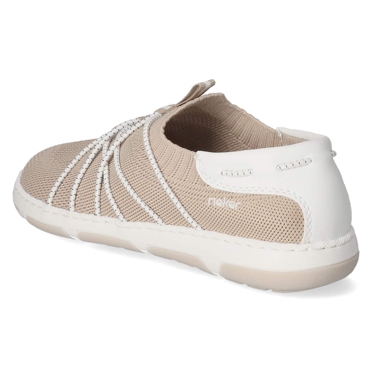 Rieker Rieker 42450-62 Damen Textil & Synthetik beige Slipper