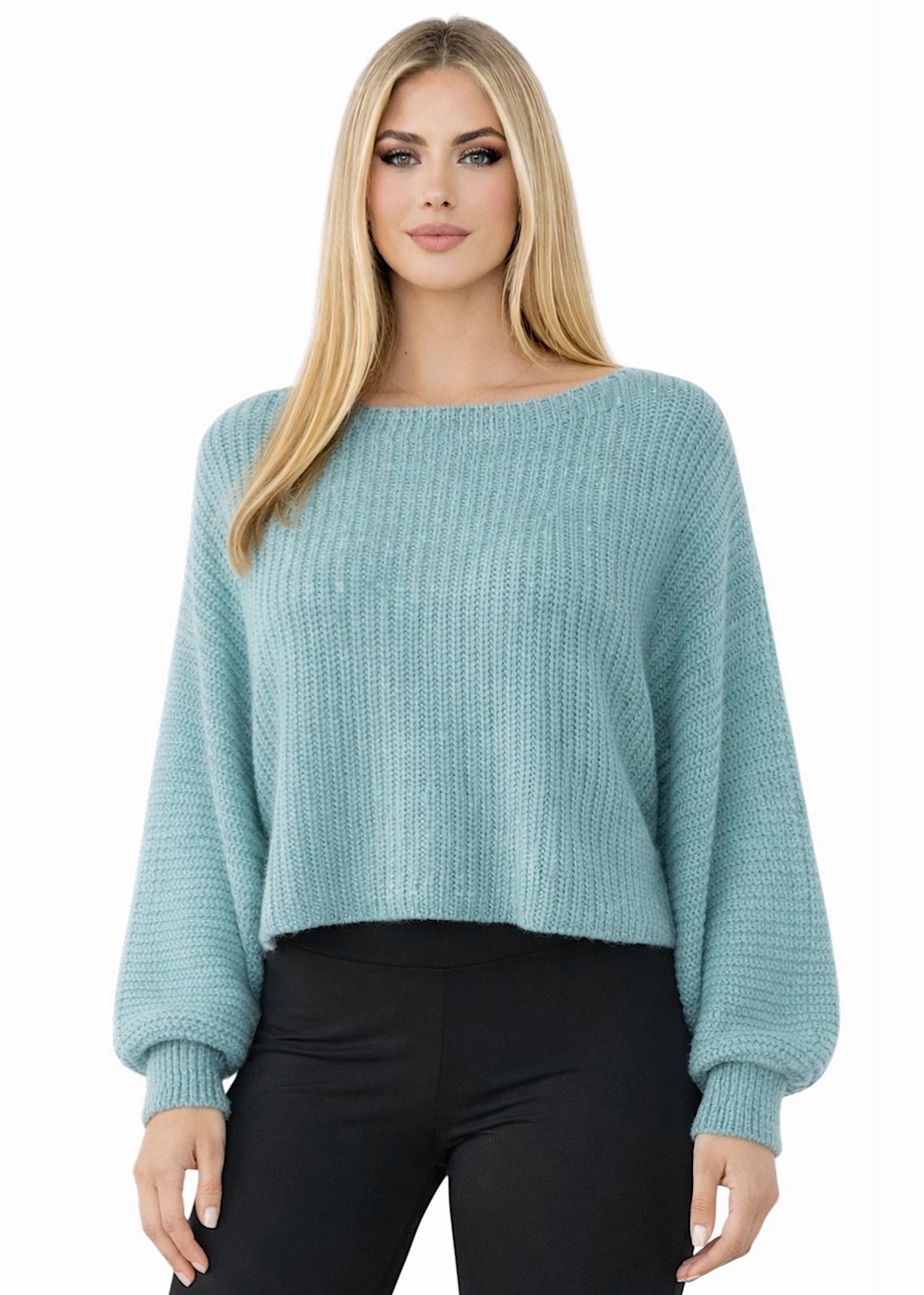 Worldclassca Strickpullover WORLDCLASSCA Damen Strickpulllover Crop Rundhals Weicher Pullover Neue Kollektion - Stilvolle und gemütliche Strickmode für Damen