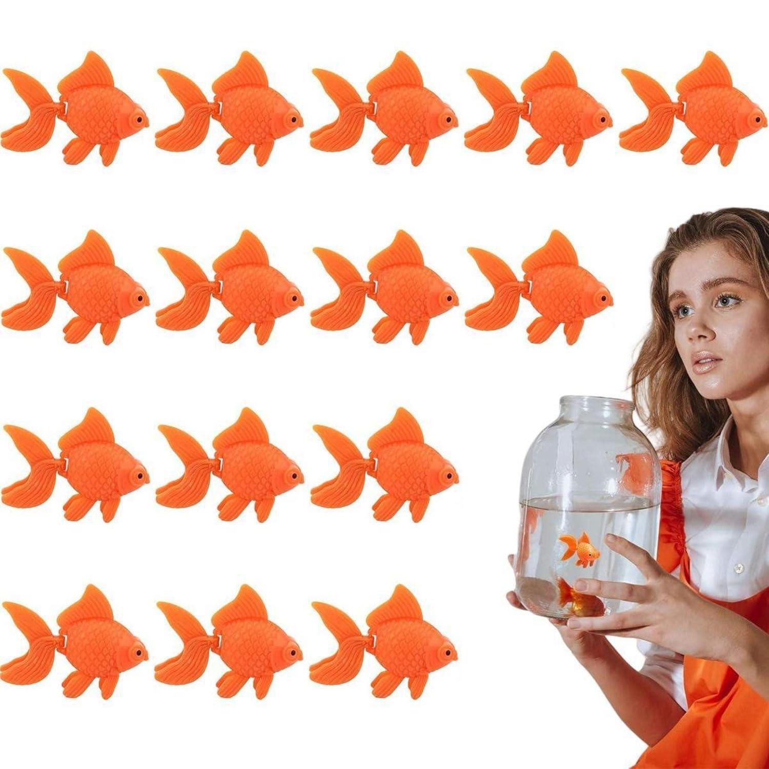 LuxusKollektion Aquariendeko Aquarium Deko Schwimmende Fische 15 Stück